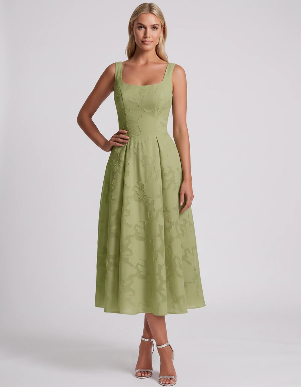 Blanchette Midi Dresses — Dusty Sage | SKU: SD-79480-dustysage-2,SD-79480-dustysage-4,SD-79480-dustysage-6,SD-79480-dustysage-8,SD-79480-dustysage-10,SD-79480-dustysage-12,SD-79480-dustysage-14,SD-79480-dustysage-16,SD-79480-dustysage-16W,SD-79480-dustysage-18W,SD-79480-dustysage-20W,SD-79480-dustysage-22W,SD-79480-dustysage-24W