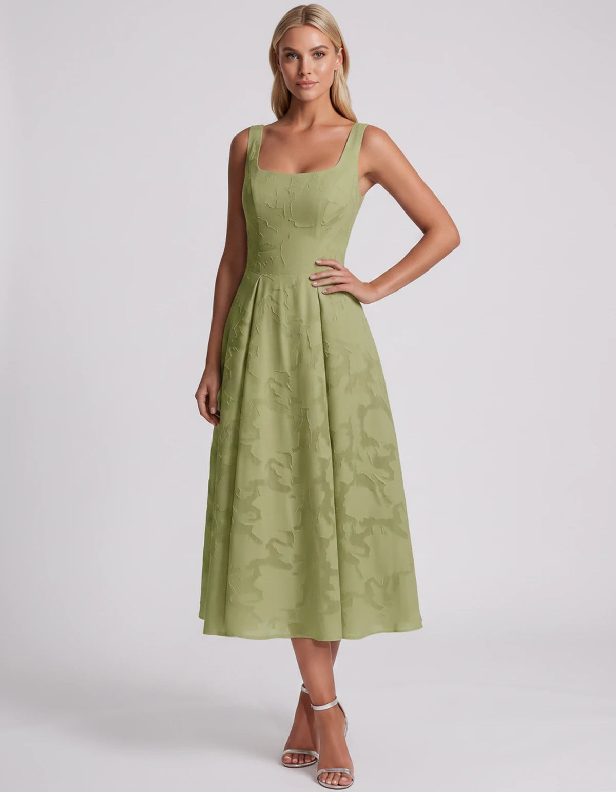 Blanchette Midi Dresses — Dusty Sage | SKU: SD-79480-dustysage-2,SD-79480-dustysage-4,SD-79480-dustysage-6,SD-79480-dustysage-8,SD-79480-dustysage-10,SD-79480-dustysage-12,SD-79480-dustysage-14,SD-79480-dustysage-16,SD-79480-dustysage-16W,SD-79480-dustysage-18W,SD-79480-dustysage-20W,SD-79480-dustysage-22W,SD-79480-dustysage-24W