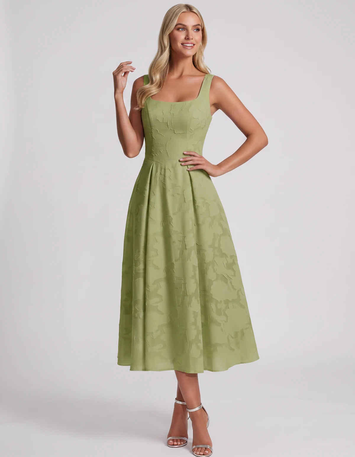 Blanchette Midi Dresses — Dusty Sage | SKU: SD-79480-dustysage-2,SD-79480-dustysage-4,SD-79480-dustysage-6,SD-79480-dustysage-8,SD-79480-dustysage-10,SD-79480-dustysage-12,SD-79480-dustysage-14,SD-79480-dustysage-16,SD-79480-dustysage-16W,SD-79480-dustysage-18W,SD-79480-dustysage-20W,SD-79480-dustysage-22W,SD-79480-dustysage-24W