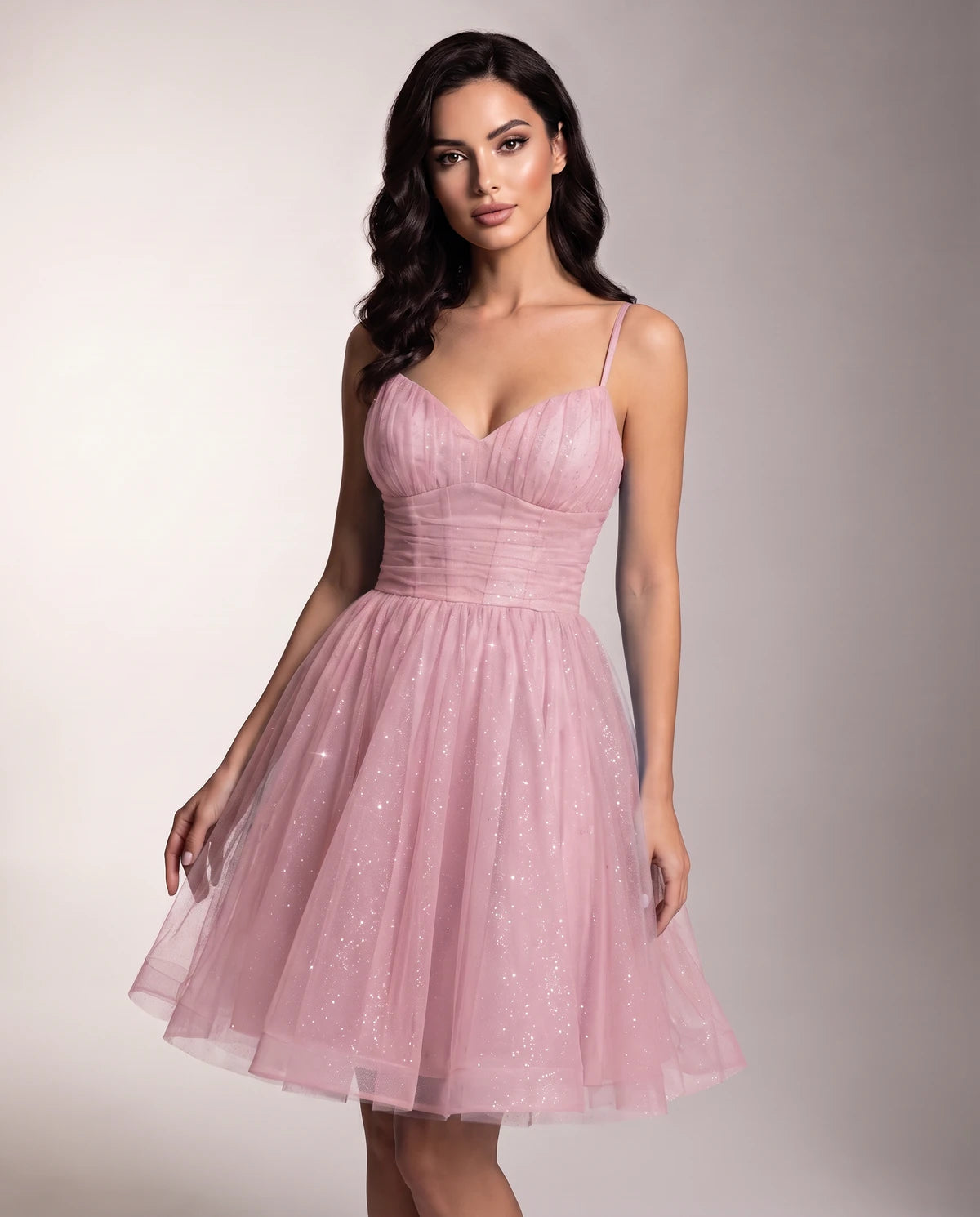 Brienne Mini Dress — Pink