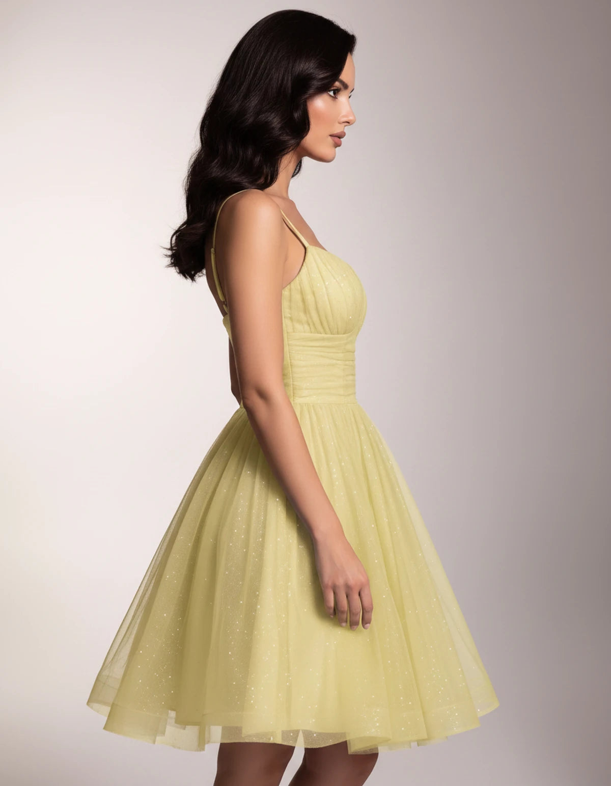 Brienne Mini Dress — Yellow | SKU: SD-59178-yellow-2,SD-59178-yellow-4,SD-59178-yellow-6,SD-59178-yellow-8,SD-59178-yellow-10,SD-59178-yellow-12,SD-59178-yellow-14,SD-59178-yellow-16,SD-59178-yellow-16W,SD-59178-yellow-18W,SD-59178-yellow-20W,SD-59178-yellow-22W