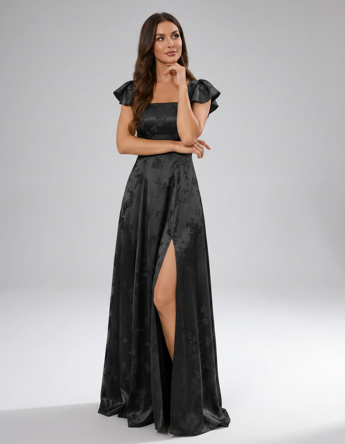 Briony Maxi Dress — Black | SKU: SD-73784-black-2,SD-73784-black-4,SD-73784-black-6,SD-73784-black-8,SD-73784-black-10,SD-73784-black-12,SD-73784-black-14,SD-73784-black-16,SD-73784-black-16W,SD-73784-black-18W,SD-73784-black-20W,SD-73784-black-22W