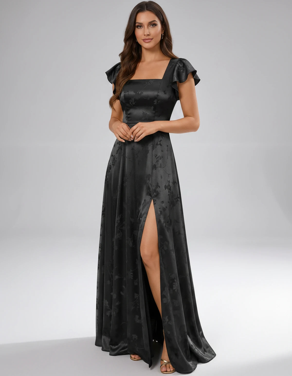 Briony Maxi Dress — Black | SKU: SD-73784-black-2,SD-73784-black-4,SD-73784-black-6,SD-73784-black-8,SD-73784-black-10,SD-73784-black-12,SD-73784-black-14,SD-73784-black-16,SD-73784-black-16W,SD-73784-black-18W,SD-73784-black-20W,SD-73784-black-22W