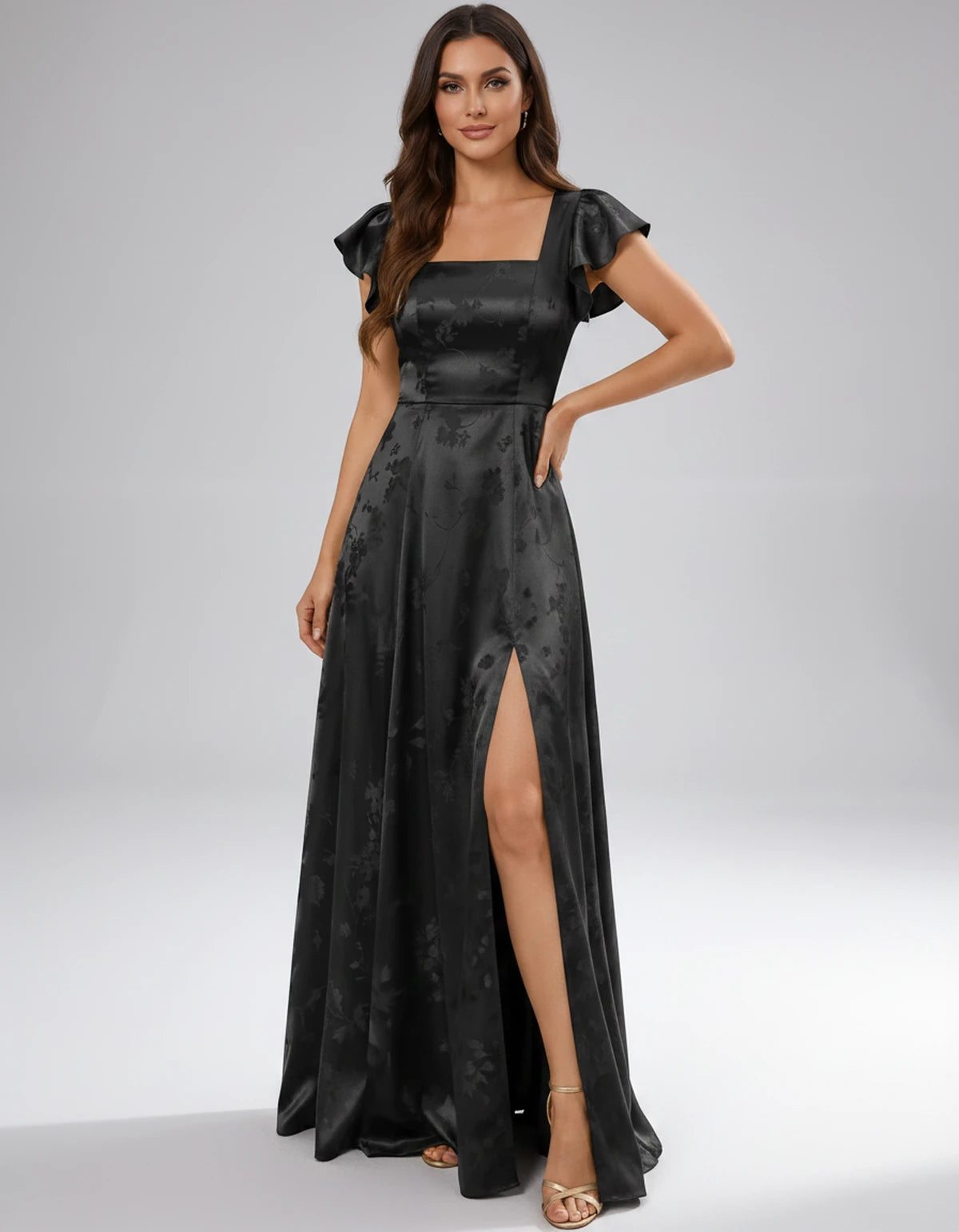 Briony Maxi Dress — Black | SKU: SD-73784-black-2,SD-73784-black-4,SD-73784-black-6,SD-73784-black-8,SD-73784-black-10,SD-73784-black-12,SD-73784-black-14,SD-73784-black-16,SD-73784-black-16W,SD-73784-black-18W,SD-73784-black-20W,SD-73784-black-22W