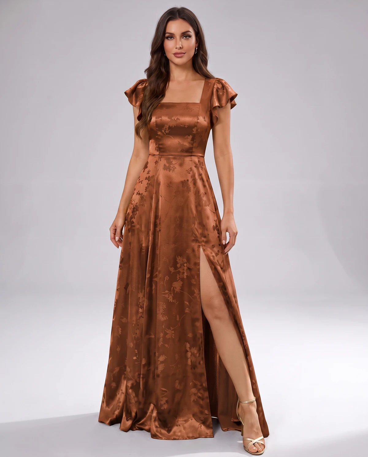 Briony Maxi Dress — Burnt Orange