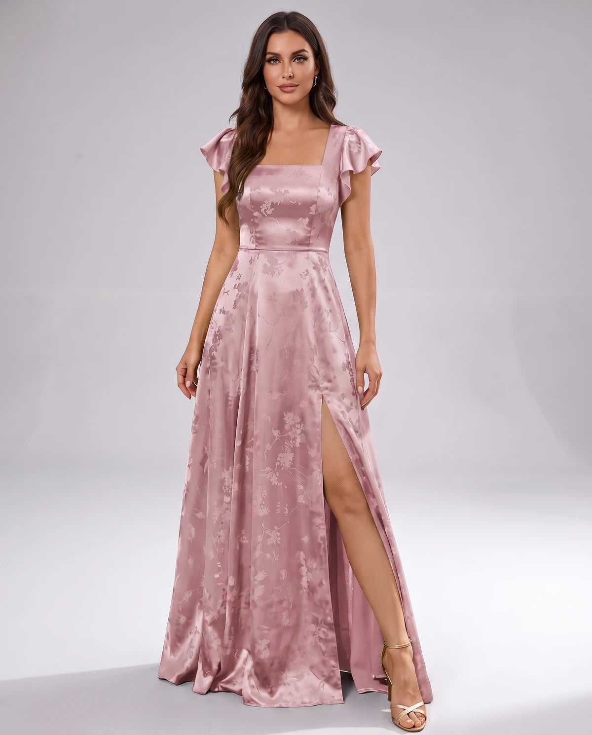 Briony Maxi Dress — Dusty Rose