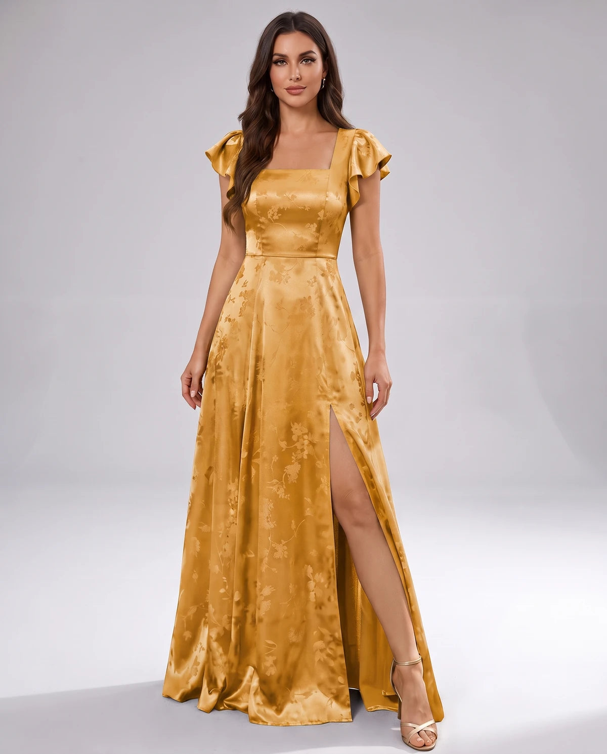 Briony Maxi Dress — Gold