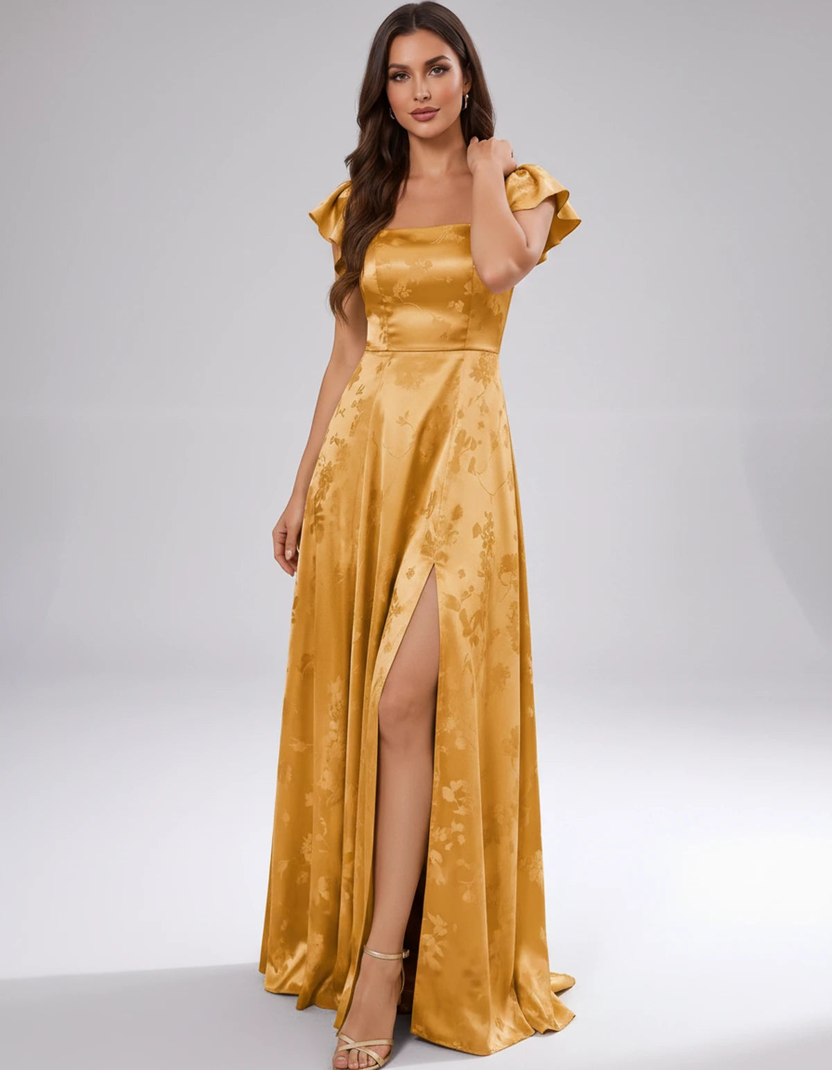 Briony Maxi Dress — Gold | SKU: SD-73784-gold-2,SD-73784-gold-4,SD-73784-gold-6,SD-73784-gold-8,SD-73784-gold-10,SD-73784-gold-12,SD-73784-gold-14,SD-73784-gold-16,SD-73784-gold-16W,SD-73784-gold-18W,SD-73784-gold-20W,SD-73784-gold-22W