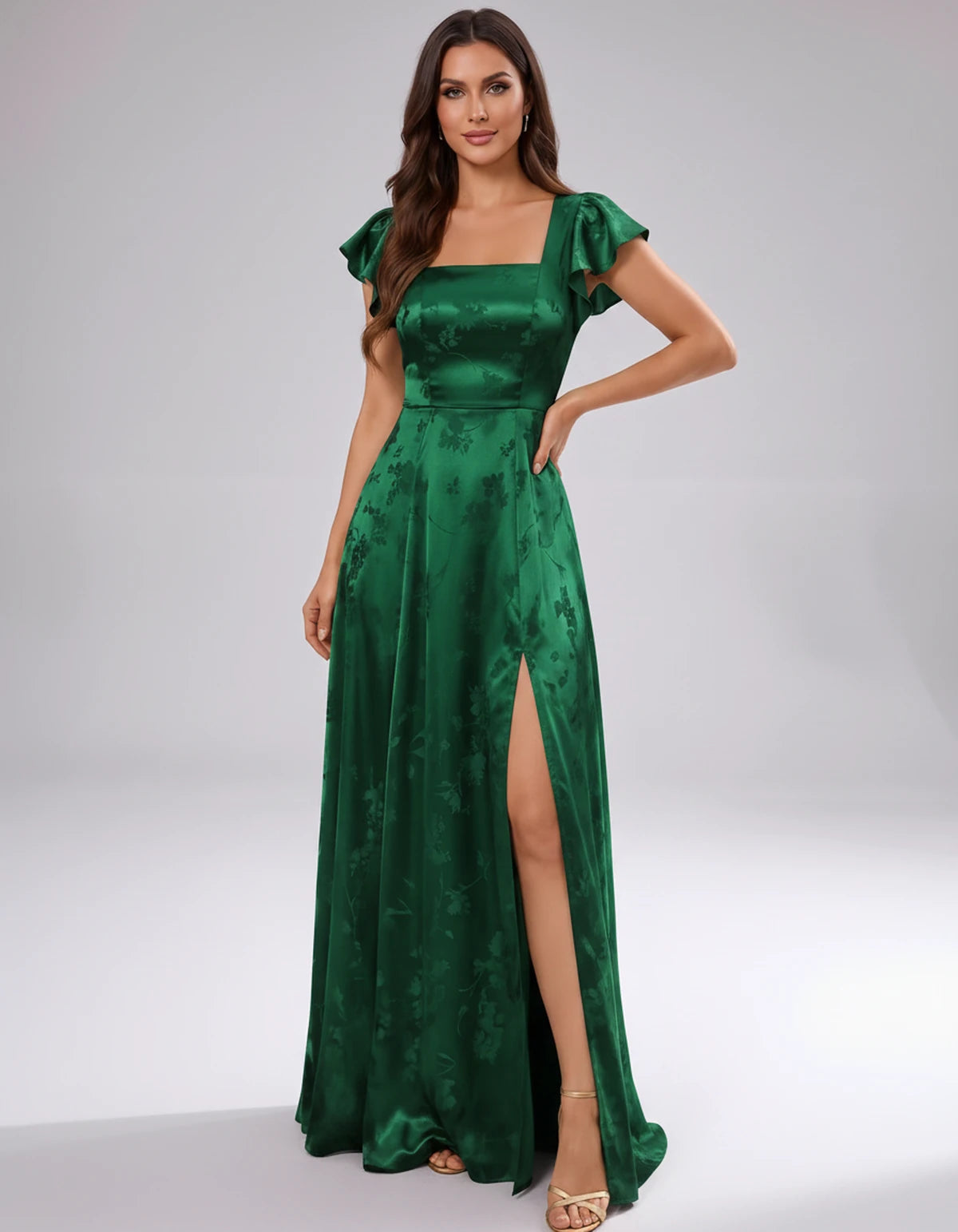 Briony Maxi Dress — Green | SKU: SD-73784-green-2,SD-73784-green-4,SD-73784-green-6,SD-73784-green-8,SD-73784-green-10,SD-73784-green-12,SD-73784-green-14,SD-73784-green-16,SD-73784-green-16W,SD-73784-green-18W,SD-73784-green-20W,SD-73784-green-22W