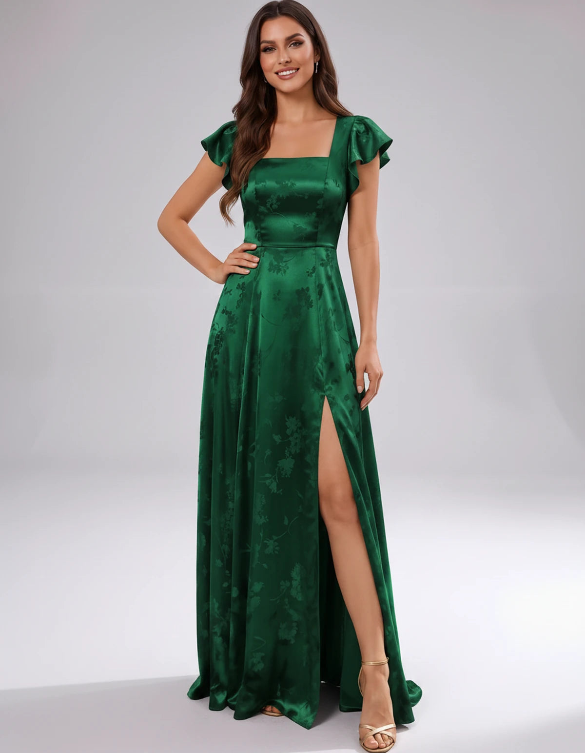 Briony Maxi Dress — Green | SKU: SD-73784-green-2,SD-73784-green-4,SD-73784-green-6,SD-73784-green-8,SD-73784-green-10,SD-73784-green-12,SD-73784-green-14,SD-73784-green-16,SD-73784-green-16W,SD-73784-green-18W,SD-73784-green-20W,SD-73784-green-22W