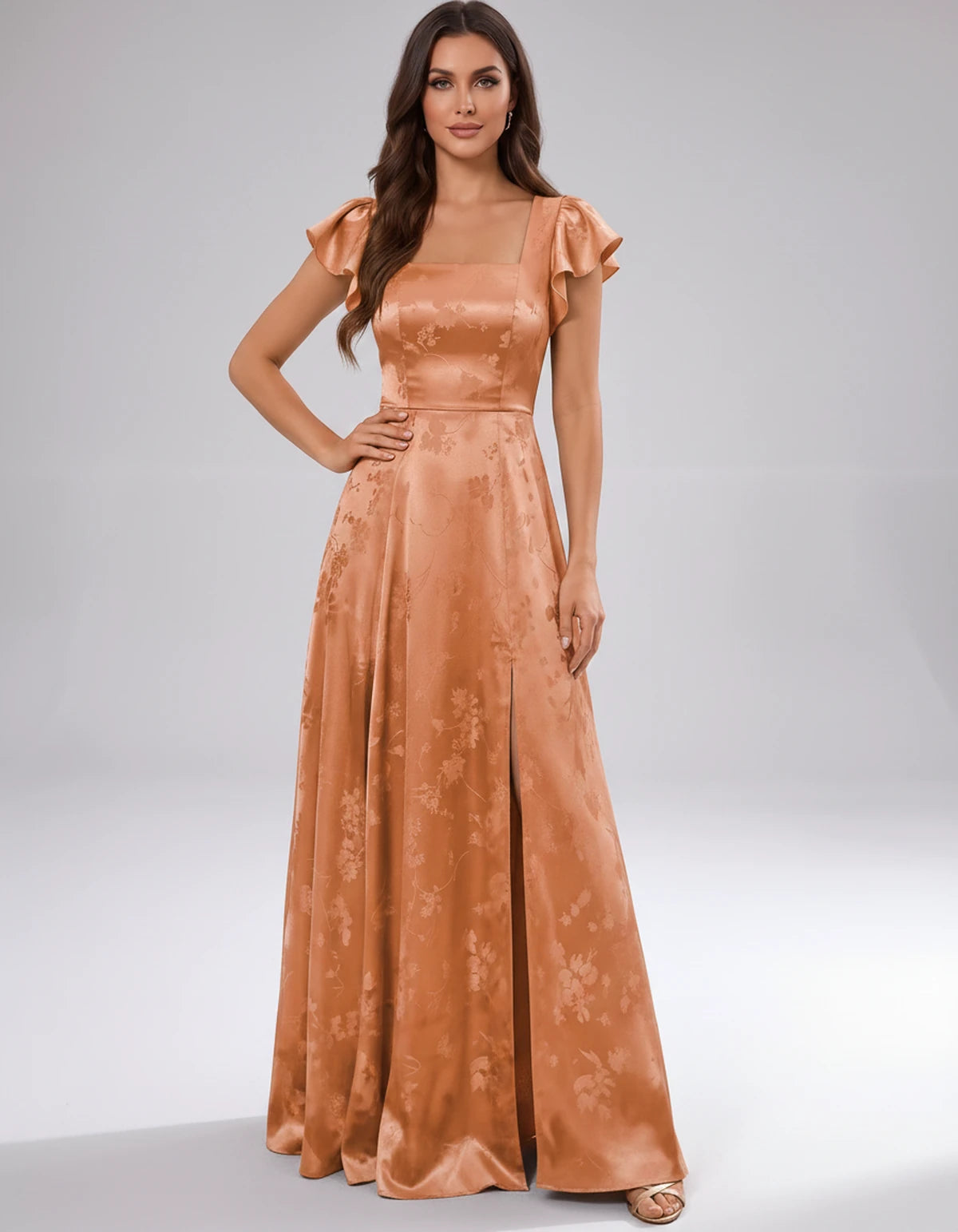 Briony Maxi Dress — Orange | SKU: SD-73784-orange-2,SD-73784-orange-4,SD-73784-orange-6,SD-73784-orange-8,SD-73784-orange-10,SD-73784-orange-12,SD-73784-orange-14,SD-73784-orange-16,SD-73784-orange-16W,SD-73784-orange-18W,SD-73784-orange-20W,SD-73784-orange-22W