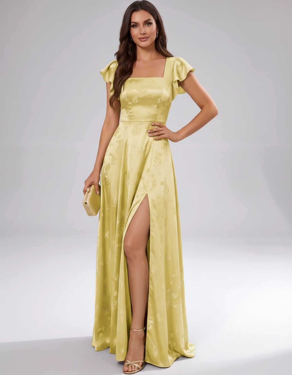Briony Maxi Dress — Yellow | SKU: SD-73784-yellow-2,SD-73784-yellow-4,SD-73784-yellow-6,SD-73784-yellow-8,SD-73784-yellow-10,SD-73784-yellow-12,SD-73784-yellow-14,SD-73784-yellow-16,SD-73784-yellow-16W,SD-73784-yellow-18W,SD-73784-yellow-20W,SD-73784-yellow-22W