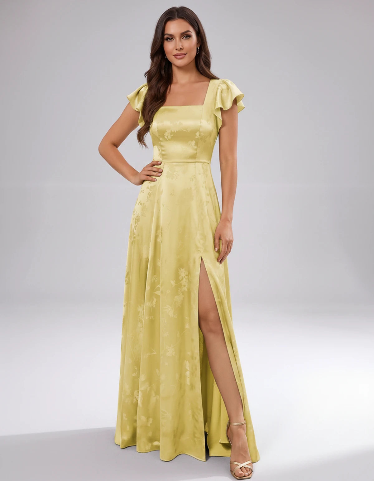 Briony Maxi Dress — Yellow | SKU: SD-73784-yellow-2,SD-73784-yellow-4,SD-73784-yellow-6,SD-73784-yellow-8,SD-73784-yellow-10,SD-73784-yellow-12,SD-73784-yellow-14,SD-73784-yellow-16,SD-73784-yellow-16W,SD-73784-yellow-18W,SD-73784-yellow-20W,SD-73784-yellow-22W
