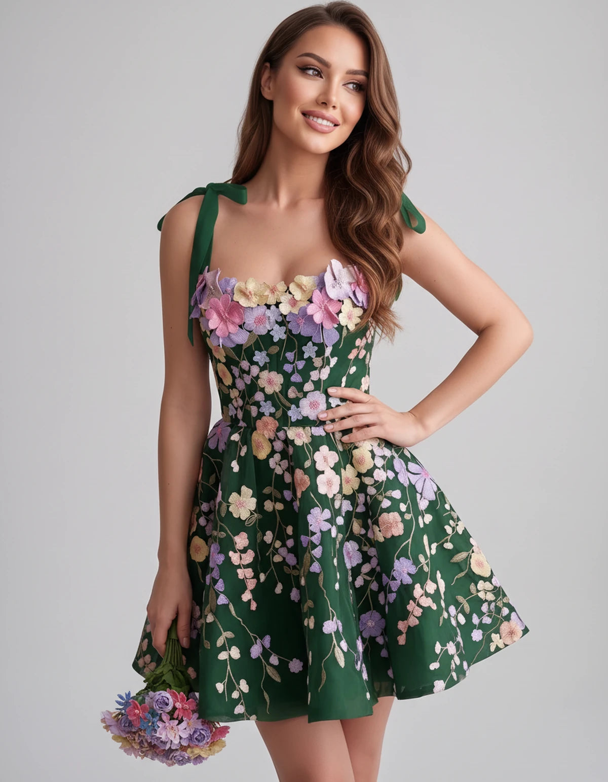 Callista Mini Dress — Emerald | SKU: SD-58295-emerald-2,SD-58295-emerald-4,SD-58295-emerald-6,SD-58295-emerald-8,SD-58295-emerald-10,SD-58295-emerald-12,SD-58295-emerald-14,SD-58295-emerald-16,SD-58295-emerald-16W,SD-58295-emerald-18W,SD-58295-emerald-20W,SD-58295-emerald-22W