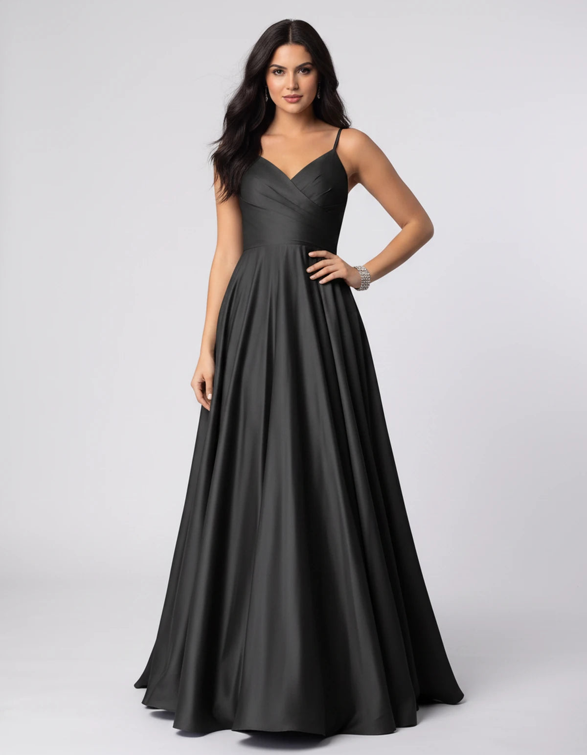 Campania Maxi Dress — Black | SKU: SD-75305-black-2,SD-75305-black-4,SD-75305-black-6,SD-75305-black-8,SD-75305-black-10,SD-75305-black-12,SD-75305-black-14,SD-75305-black-16,SD-75305-black-16W,SD-75305-black-18W,SD-75305-black-20W