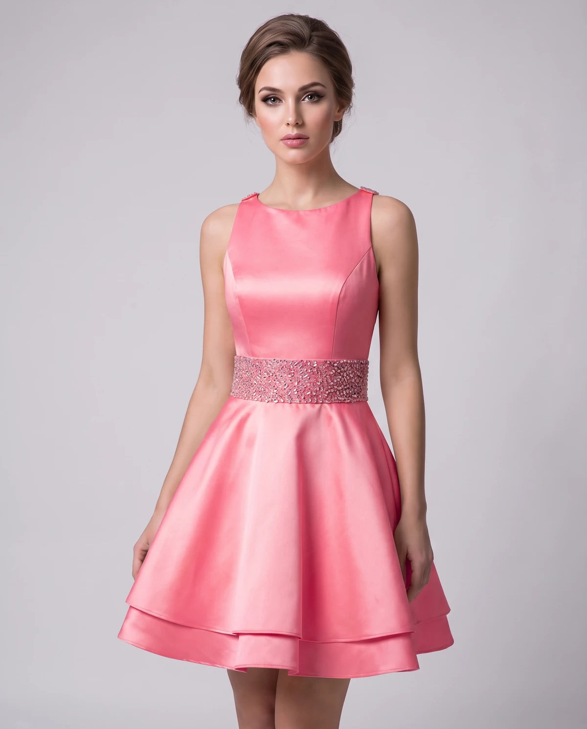Caravelle Mini Dress — Coral