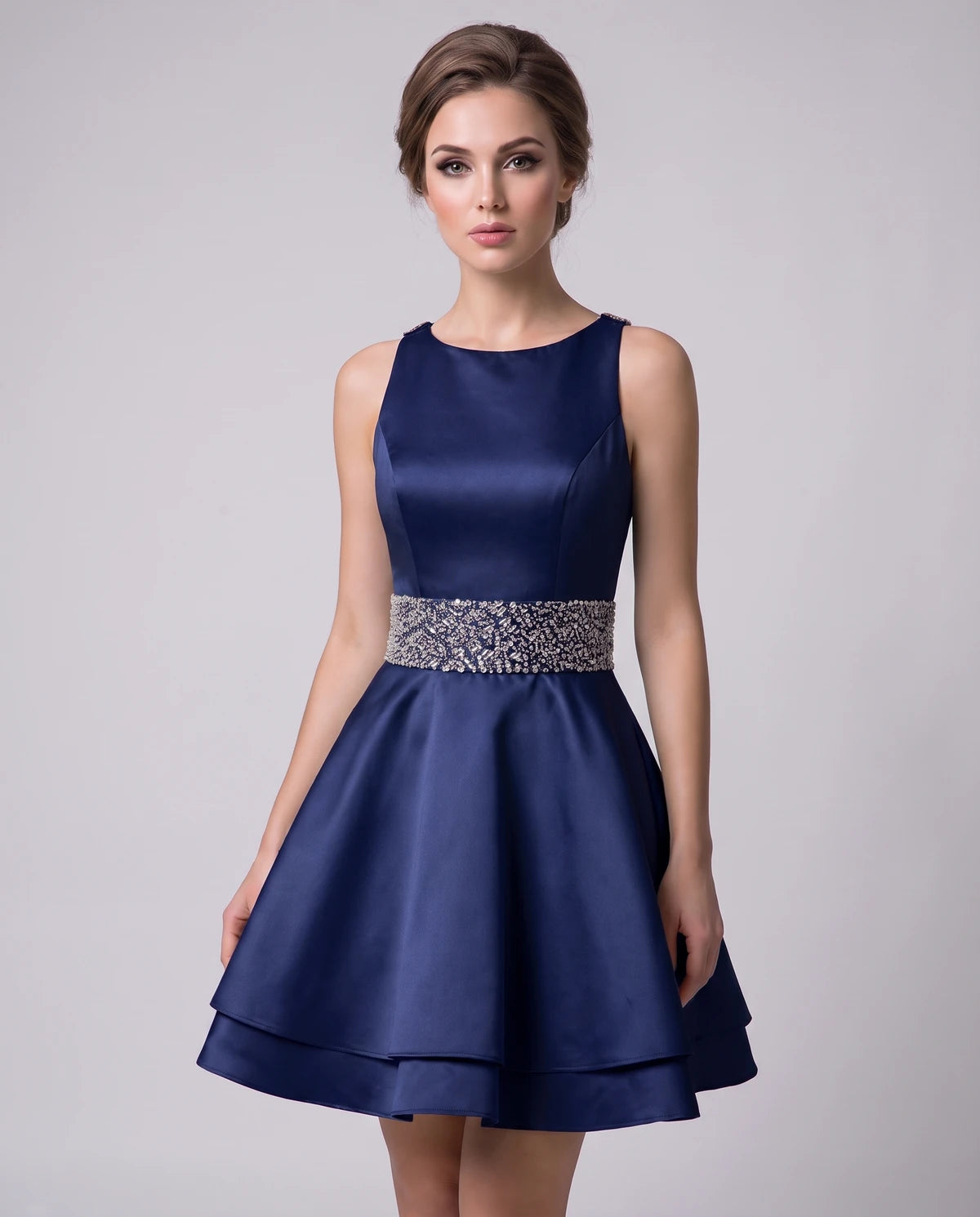 Caravelle Mini Dress — Navy Blue