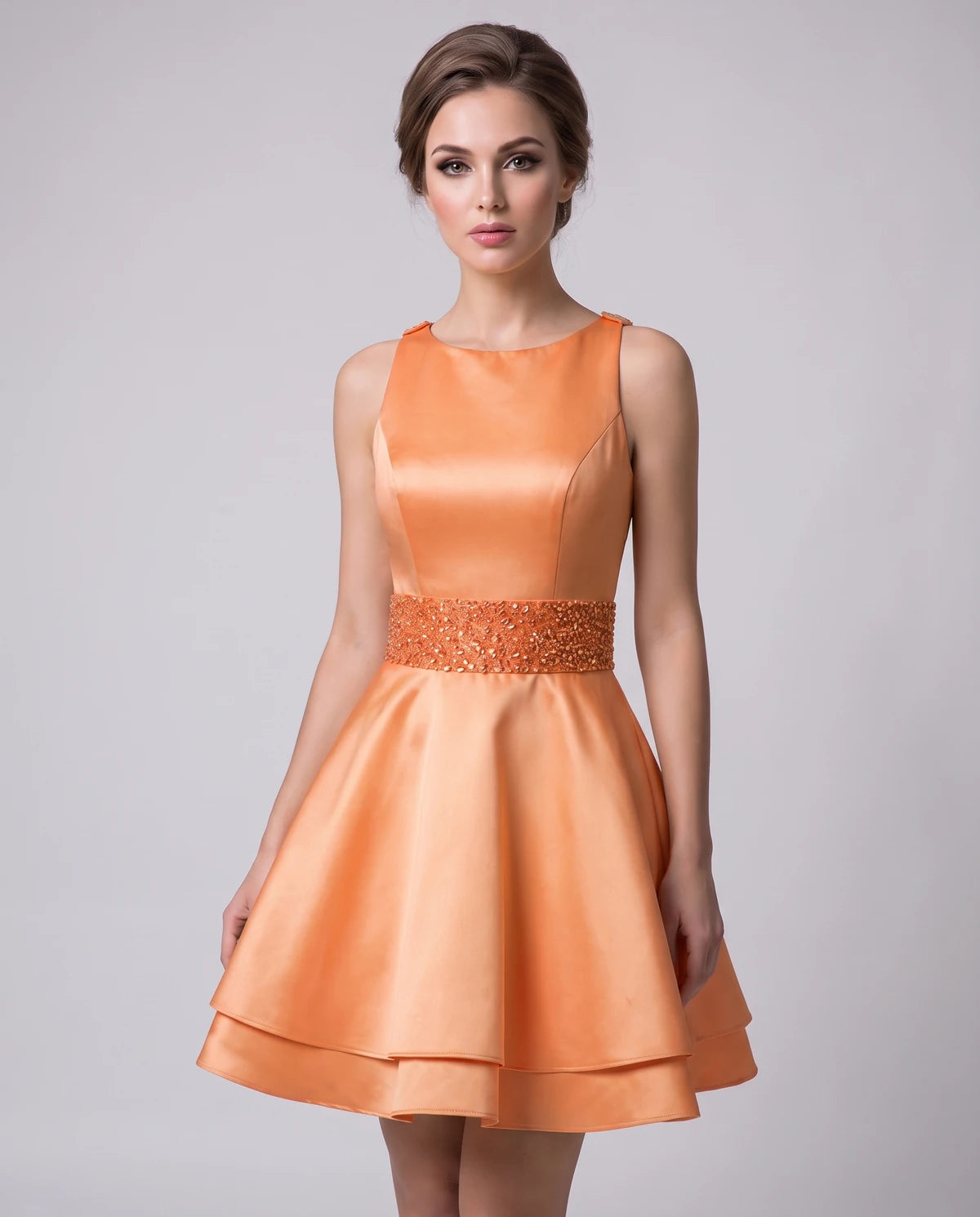 Caravelle Mini Dress — Orange
