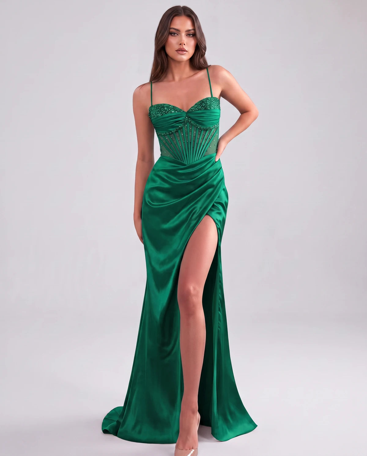 Cassia Maxi Dress — Green