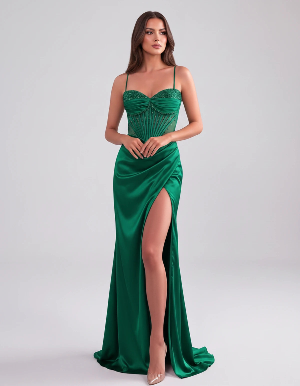 Cassia Maxi Dress — Green | SKU: SD-84941-green-2,SD-84941-green-4,SD-84941-green-6,SD-84941-green-8,SD-84941-green-10,SD-84941-green-12,SD-84941-green-14,SD-84941-green-14W,SD-84941-green-16,SD-84941-green-16W,SD-84941-green-18W,SD-84941-green-20W
