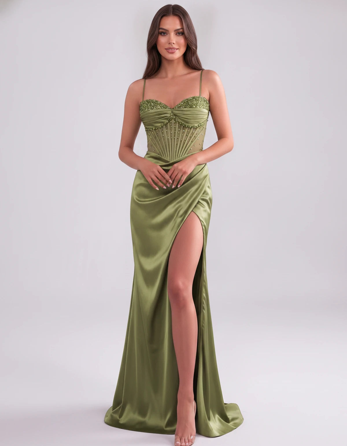 Cassia Maxi Dress — Olive Green | SKU: SD-84941-olivegreen-2,SD-84941-olivegreen-4,SD-84941-olivegreen-6,SD-84941-olivegreen-8,SD-84941-olivegreen-10,SD-84941-olivegreen-12,SD-84941-olivegreen-14,SD-84941-olivegreen-14W,SD-84941-olivegreen-16,SD-84941-olivegreen-16W,SD-84941-olivegreen-18W,SD-84941-olivegreen-20W