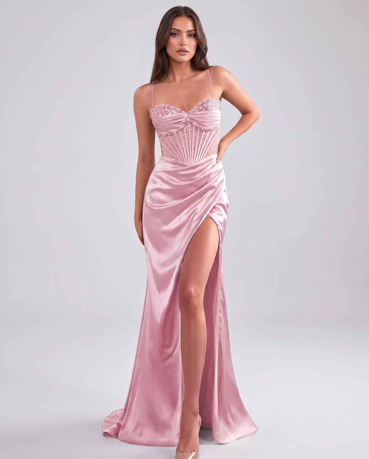 Cassia Maxi Dress — Pink