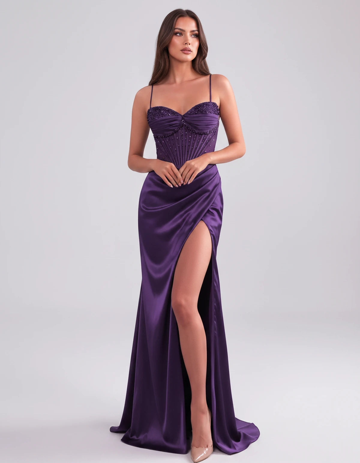 Cassia Maxi Dress — Plum | SKU: SD-84941-plum-2,SD-84941-plum-4,SD-84941-plum-6,SD-84941-plum-8,SD-84941-plum-10,SD-84941-plum-12,SD-84941-plum-14,SD-84941-plum-14W,SD-84941-plum-16,SD-84941-plum-16W,SD-84941-plum-18W,SD-84941-plum-20W