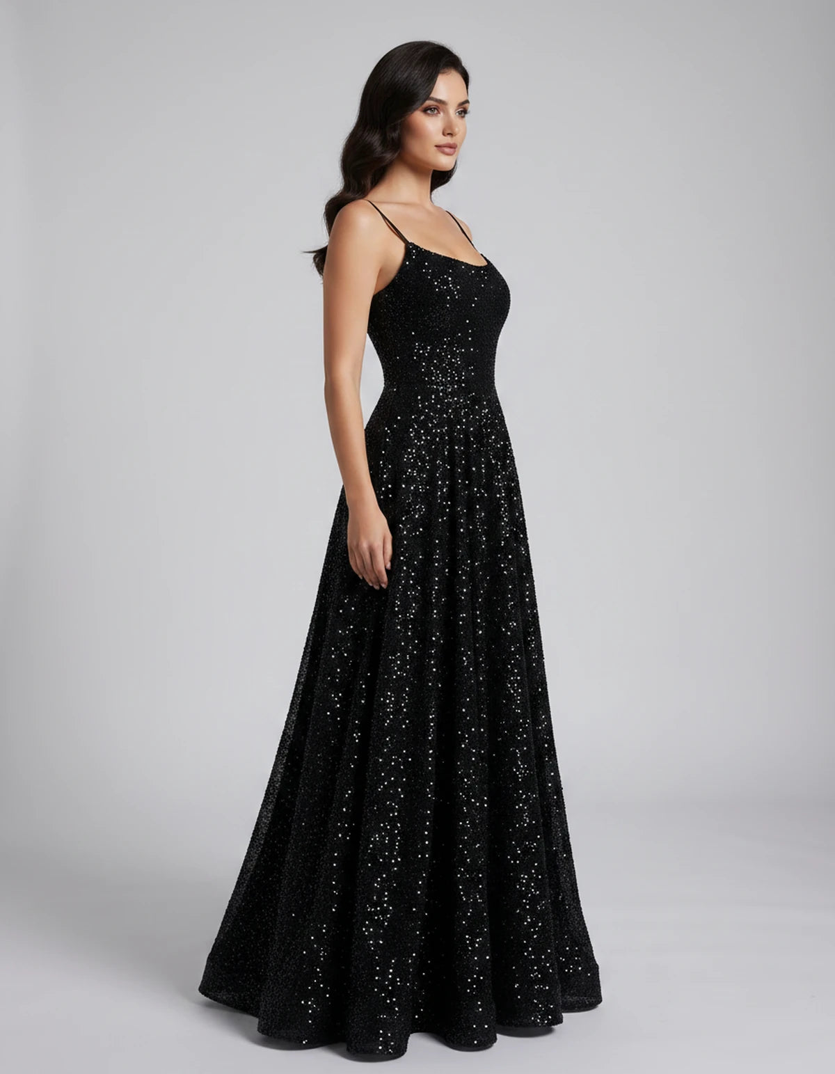 Castellane Maxi Dress — Black | SKU: SD-84581-black-2,SD-84581-black-4,SD-84581-black-6,SD-84581-black-8,SD-84581-black-10,SD-84581-black-12,SD-84581-black-14,SD-84581-black-16,SD-84581-black-16W,SD-84581-black-18W,SD-84581-black-20W,SD-84581-black-22W