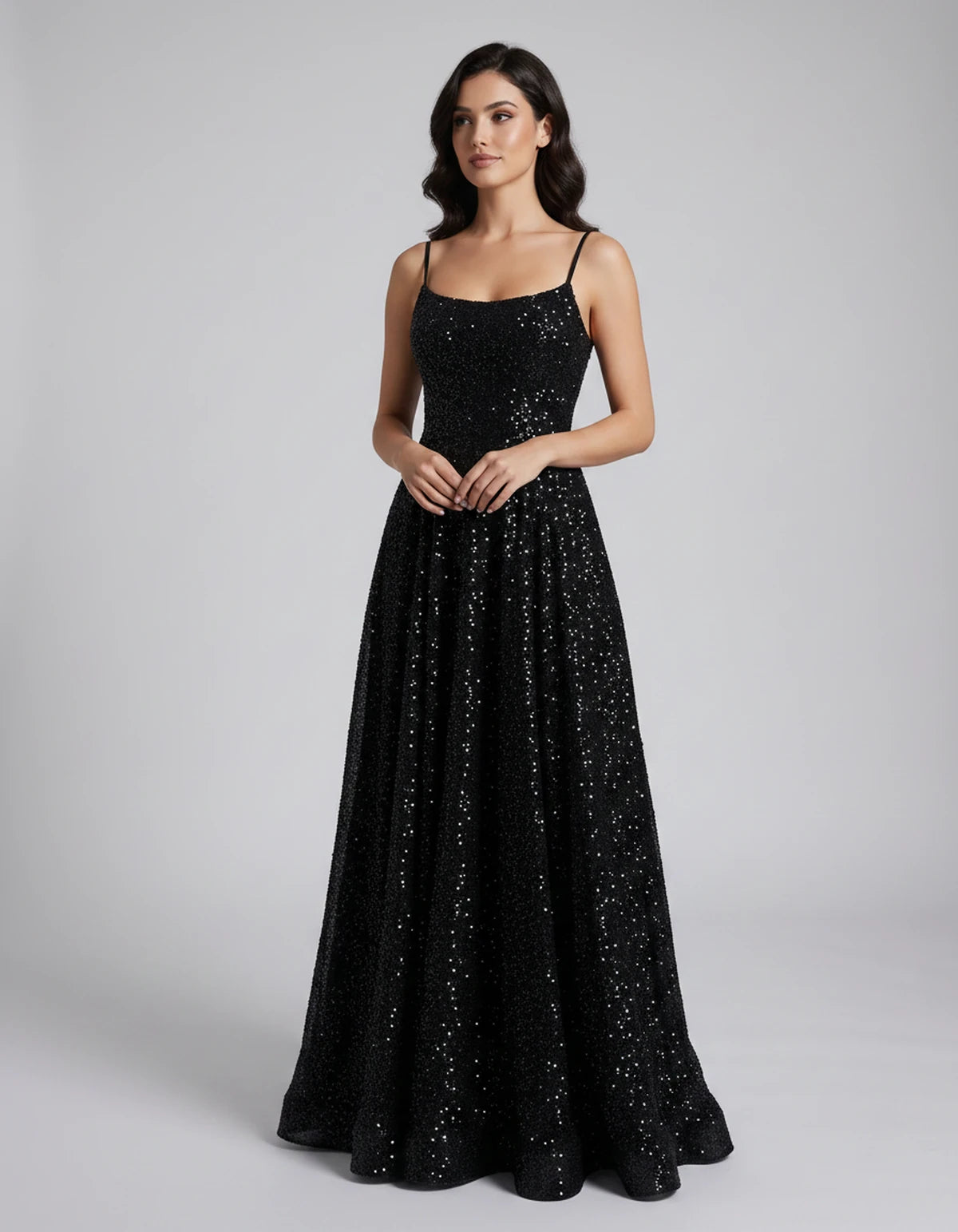 Castellane Maxi Dress — Black | SKU: SD-84581-black-2,SD-84581-black-4,SD-84581-black-6,SD-84581-black-8,SD-84581-black-10,SD-84581-black-12,SD-84581-black-14,SD-84581-black-16,SD-84581-black-16W,SD-84581-black-18W,SD-84581-black-20W,SD-84581-black-22W