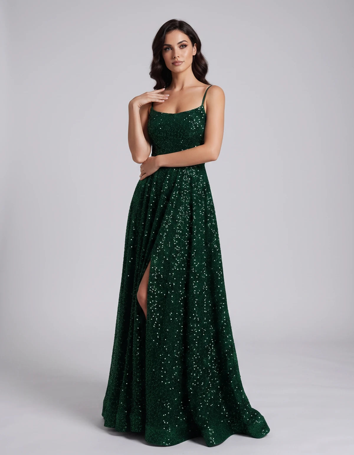 Castellane Maxi Dress — Green | SKU: SD-84581-green-2,SD-84581-green-4,SD-84581-green-6,SD-84581-green-8,SD-84581-green-10,SD-84581-green-12,SD-84581-green-14,SD-84581-green-16,SD-84581-green-16W,SD-84581-green-18W,SD-84581-green-20W,SD-84581-green-22W