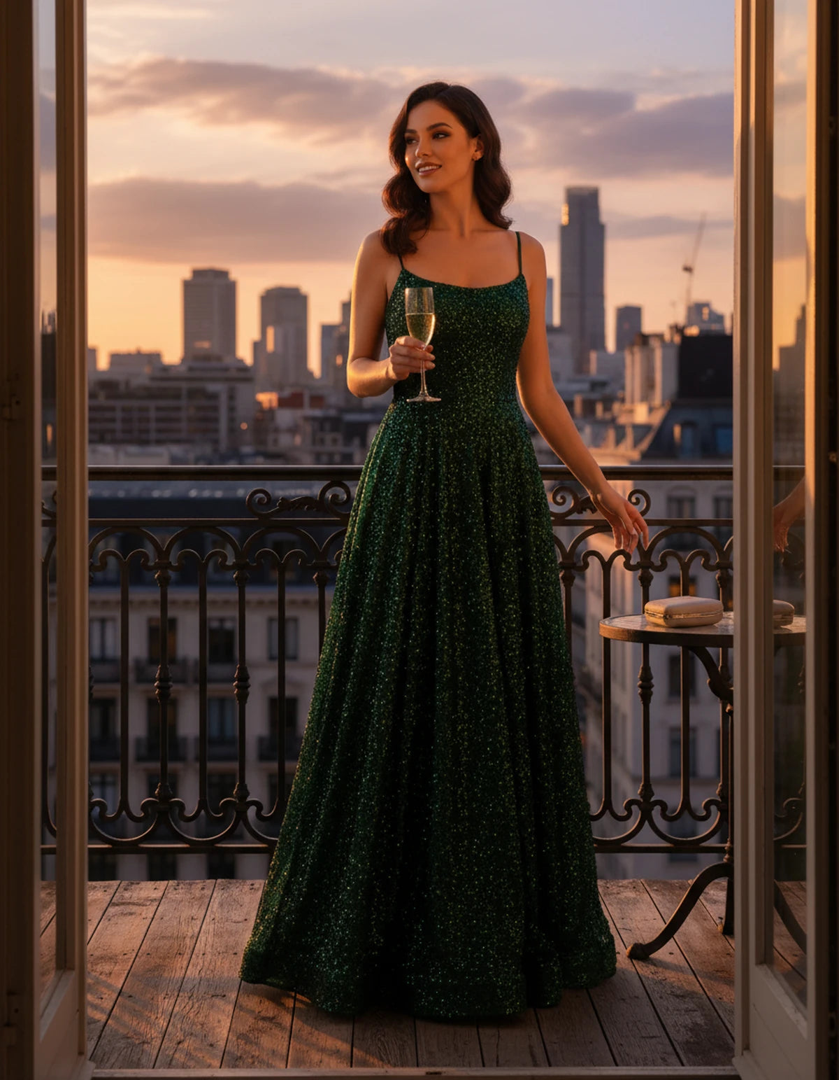 Castellane Maxi Dress — Green | SKU: SD-84581-green-2,SD-84581-green-4,SD-84581-green-6,SD-84581-green-8,SD-84581-green-10,SD-84581-green-12,SD-84581-green-14,SD-84581-green-16,SD-84581-green-16W,SD-84581-green-18W,SD-84581-green-20W,SD-84581-green-22W