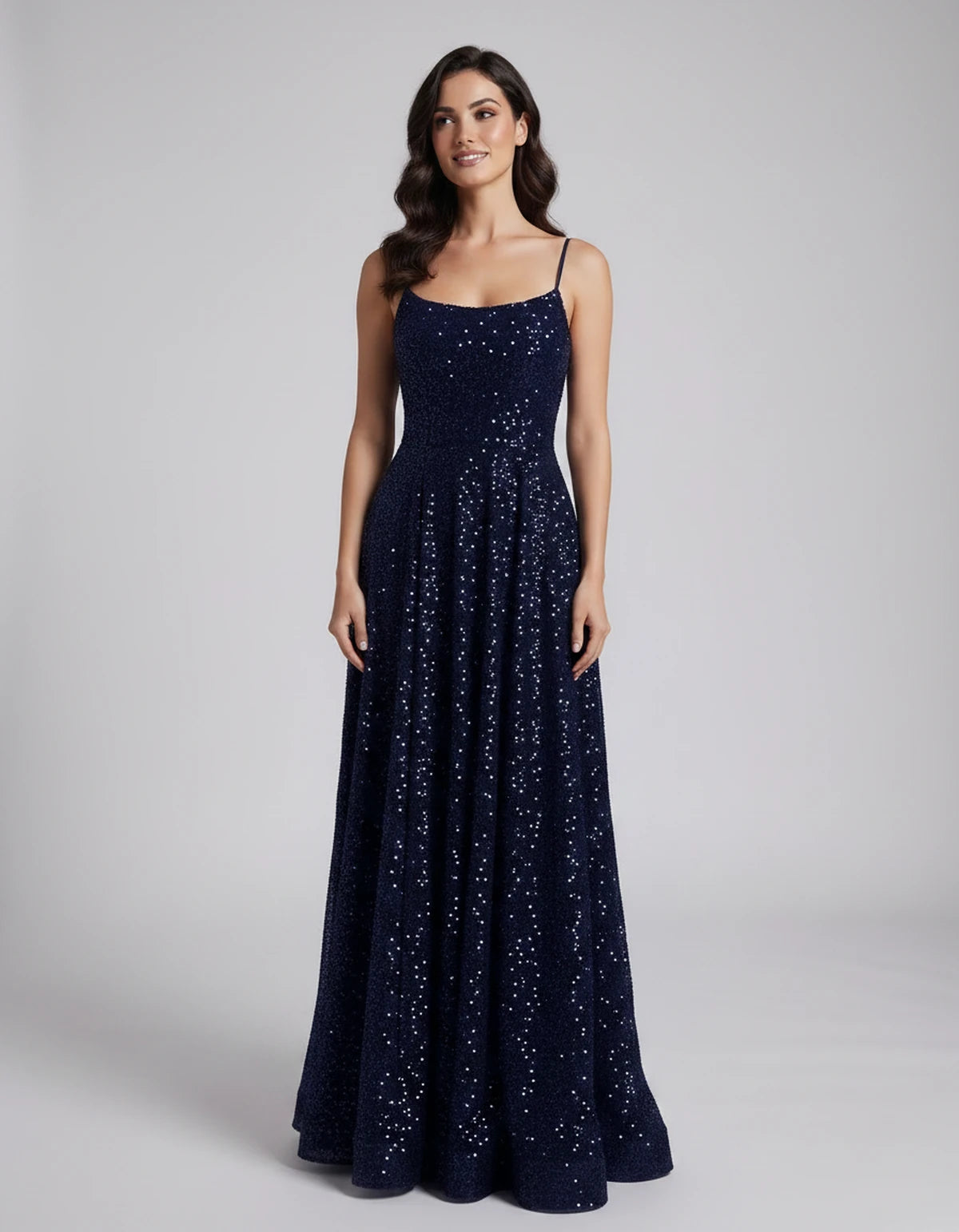 Castellane Maxi Dress — Navy | SKU: SD-84581-navy-2,SD-84581-navy-4,SD-84581-navy-6,SD-84581-navy-8,SD-84581-navy-10,SD-84581-navy-12,SD-84581-navy-14,SD-84581-navy-16,SD-84581-navy-16W,SD-84581-navy-18W,SD-84581-navy-20W,SD-84581-navy-22W