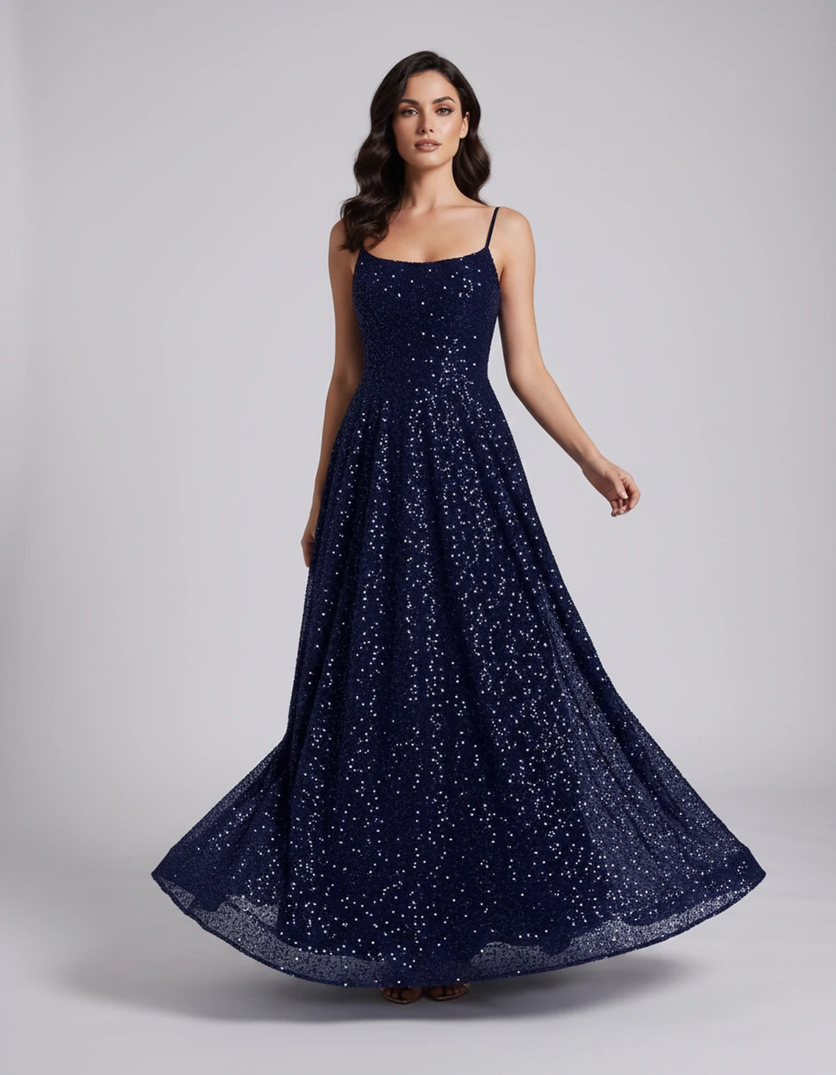 Castellane Maxi Dress — Navy | SKU: SD-84581-navy-2,SD-84581-navy-4,SD-84581-navy-6,SD-84581-navy-8,SD-84581-navy-10,SD-84581-navy-12,SD-84581-navy-14,SD-84581-navy-16,SD-84581-navy-16W,SD-84581-navy-18W,SD-84581-navy-20W,SD-84581-navy-22W