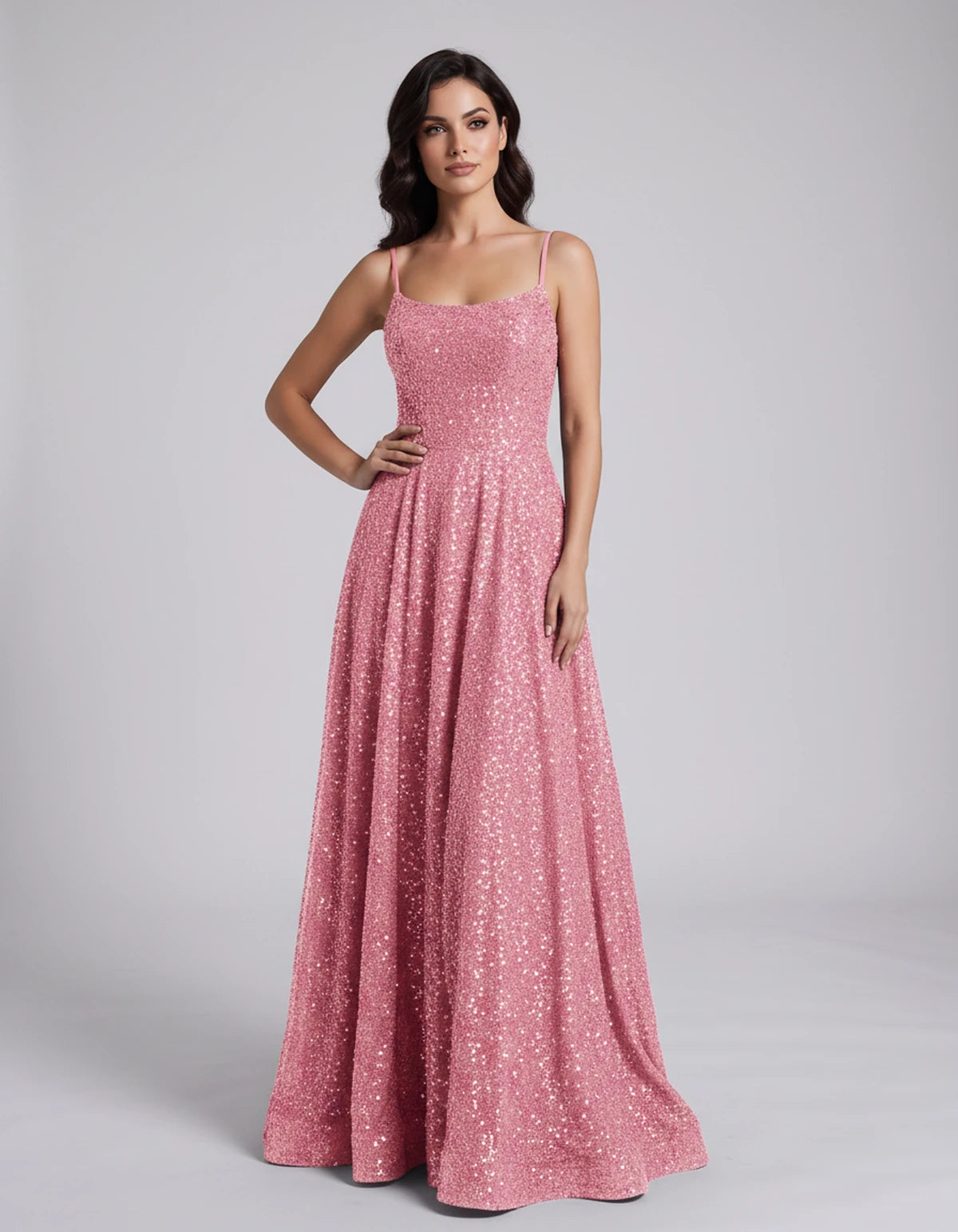 Castellane Maxi Dress — Pink | SKU: SD-84581-pink-2,SD-84581-pink-4,SD-84581-pink-6,SD-84581-pink-8,SD-84581-pink-10,SD-84581-pink-12,SD-84581-pink-14,SD-84581-pink-16,SD-84581-pink-16W,SD-84581-pink-18W,SD-84581-pink-20W,SD-84581-pink-22W