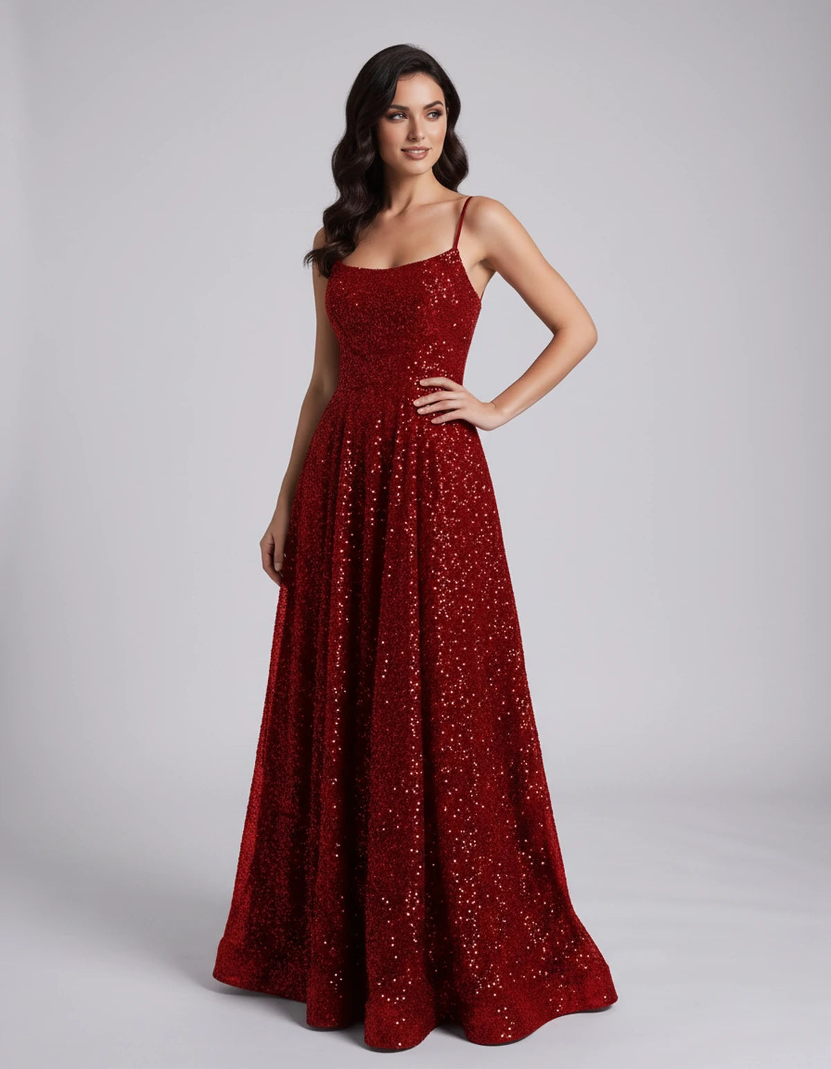 Castellane Maxi Dress — Red | SKU: SD-84581-red-2,SD-84581-red-4,SD-84581-red-6,SD-84581-red-8,SD-84581-red-10,SD-84581-red-12,SD-84581-red-14,SD-84581-red-16,SD-84581-red-16W,SD-84581-red-18W,SD-84581-red-20W,SD-84581-red-22W