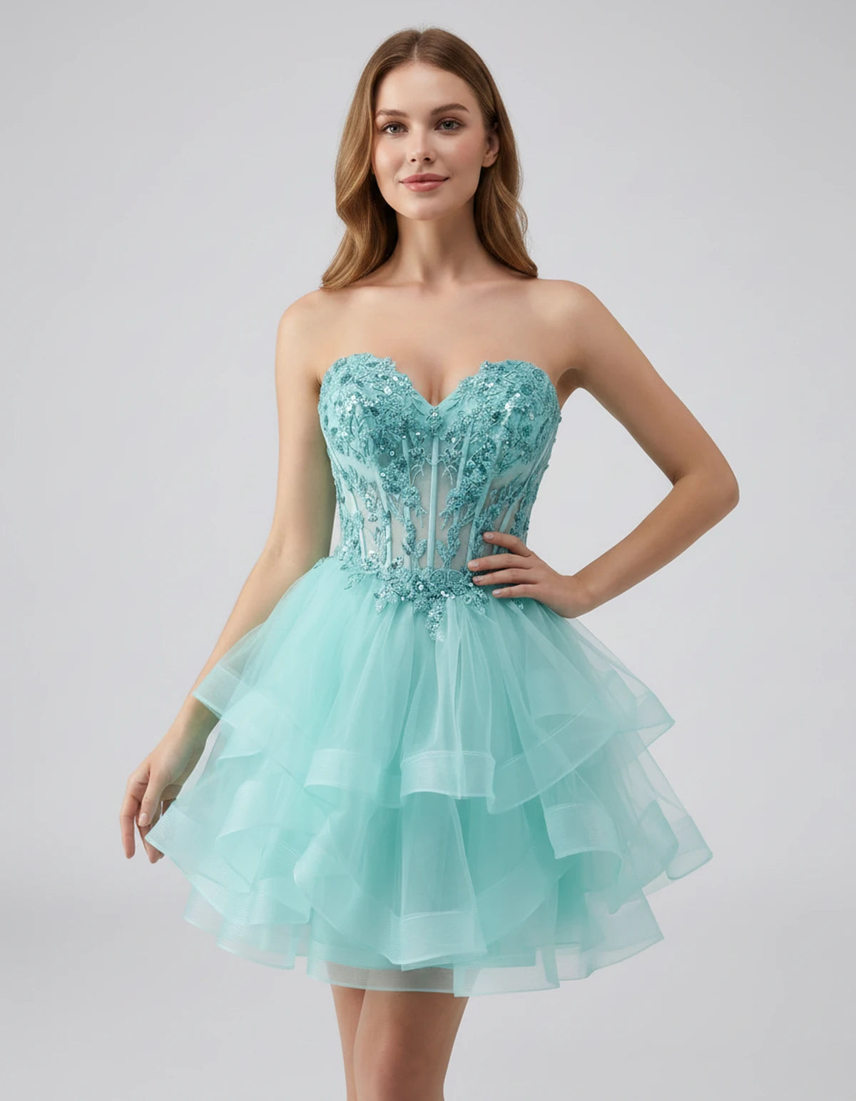 Cerelia Midi Dresses — Aqua | SKU: SD-73258-aqua-2,SD-73258-aqua-4,SD-73258-aqua-6,SD-73258-aqua-8,SD-73258-aqua-10,SD-73258-aqua-12,SD-73258-aqua-14,SD-73258-aqua-14W,SD-73258-aqua-16,SD-73258-aqua-16W,SD-73258-aqua-18W,SD-73258-aqua-20W