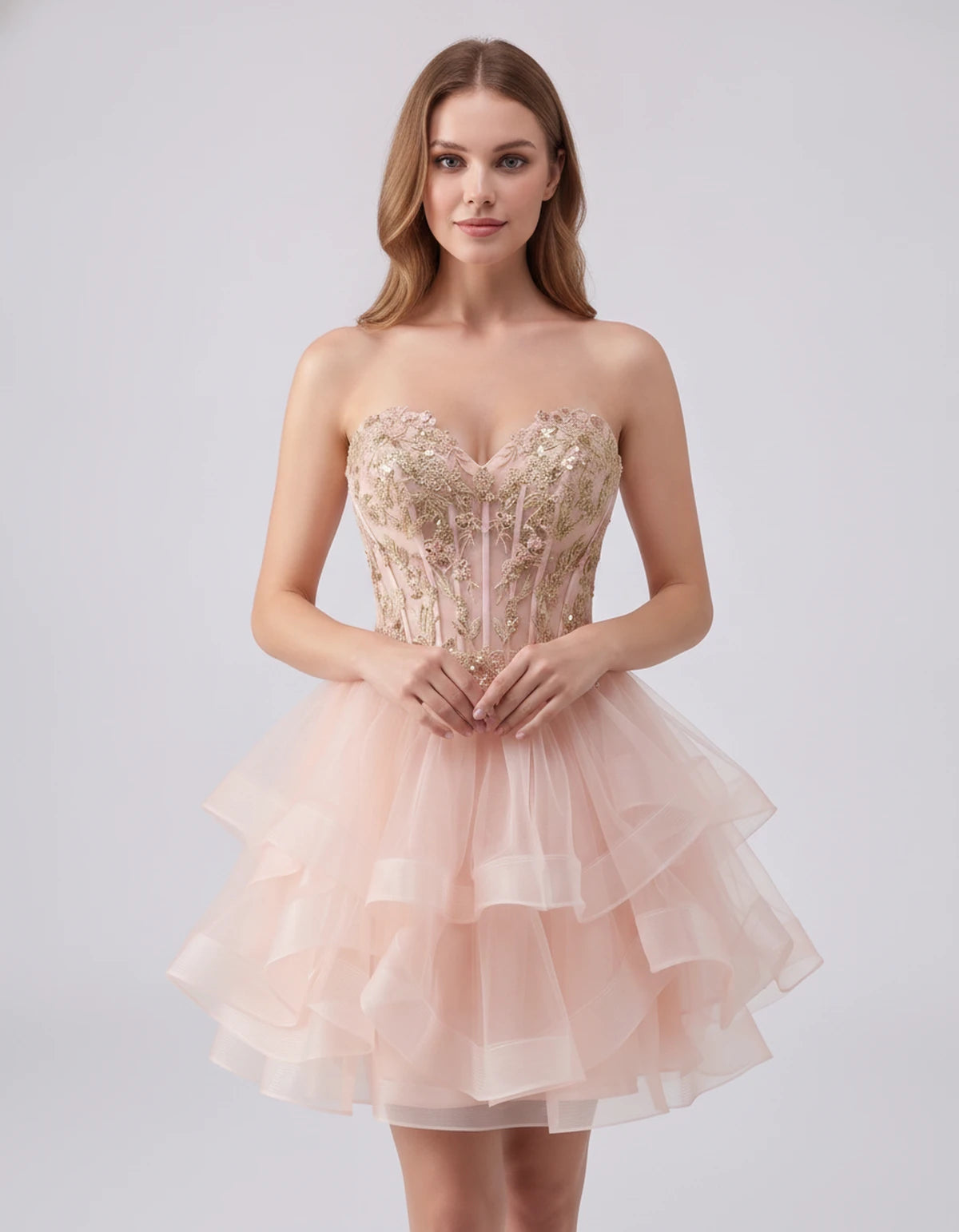Cerelia Midi Dresses — Blush Pink | SKU: SD-73258-blushpink-2,SD-73258-blushpink-4,SD-73258-blushpink-6,SD-73258-blushpink-8,SD-73258-blushpink-10,SD-73258-blushpink-12,SD-73258-blushpink-14,SD-73258-blushpink-14W,SD-73258-blushpink-16,SD-73258-blushpink-16W,SD-73258-blushpink-18W,SD-73258-blushpink-20W