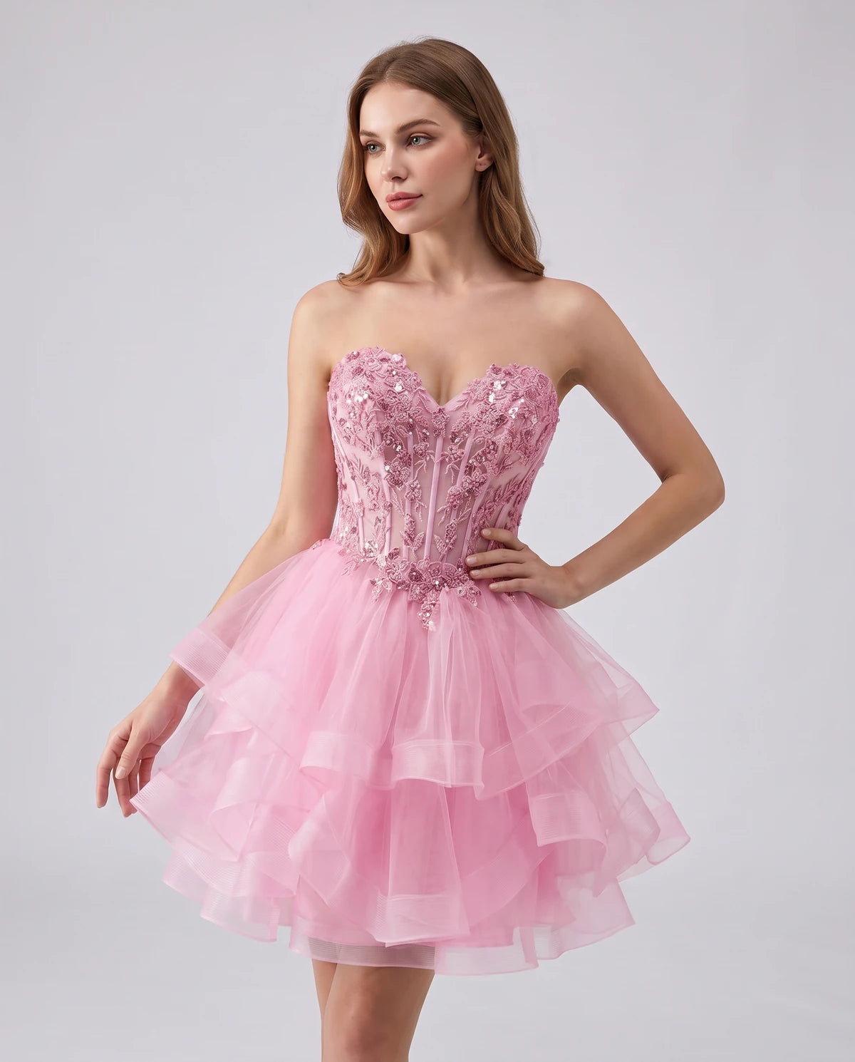 Cerelia Midi Dresses — Dusty Pink