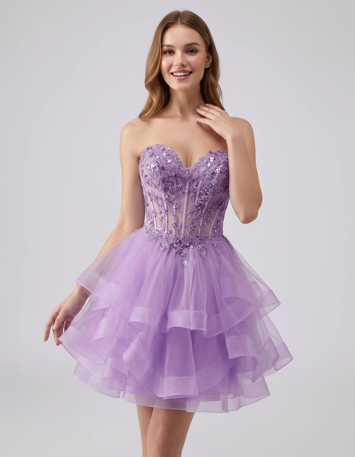 Cerelia Midi Dresses — Lavender | SKU: SD-73258-lavender-2,SD-73258-lavender-4,SD-73258-lavender-6,SD-73258-lavender-8,SD-73258-lavender-10,SD-73258-lavender-12,SD-73258-lavender-14,SD-73258-lavender-14W,SD-73258-lavender-16,SD-73258-lavender-16W,SD-73258-lavender-18W,SD-73258-lavender-20W