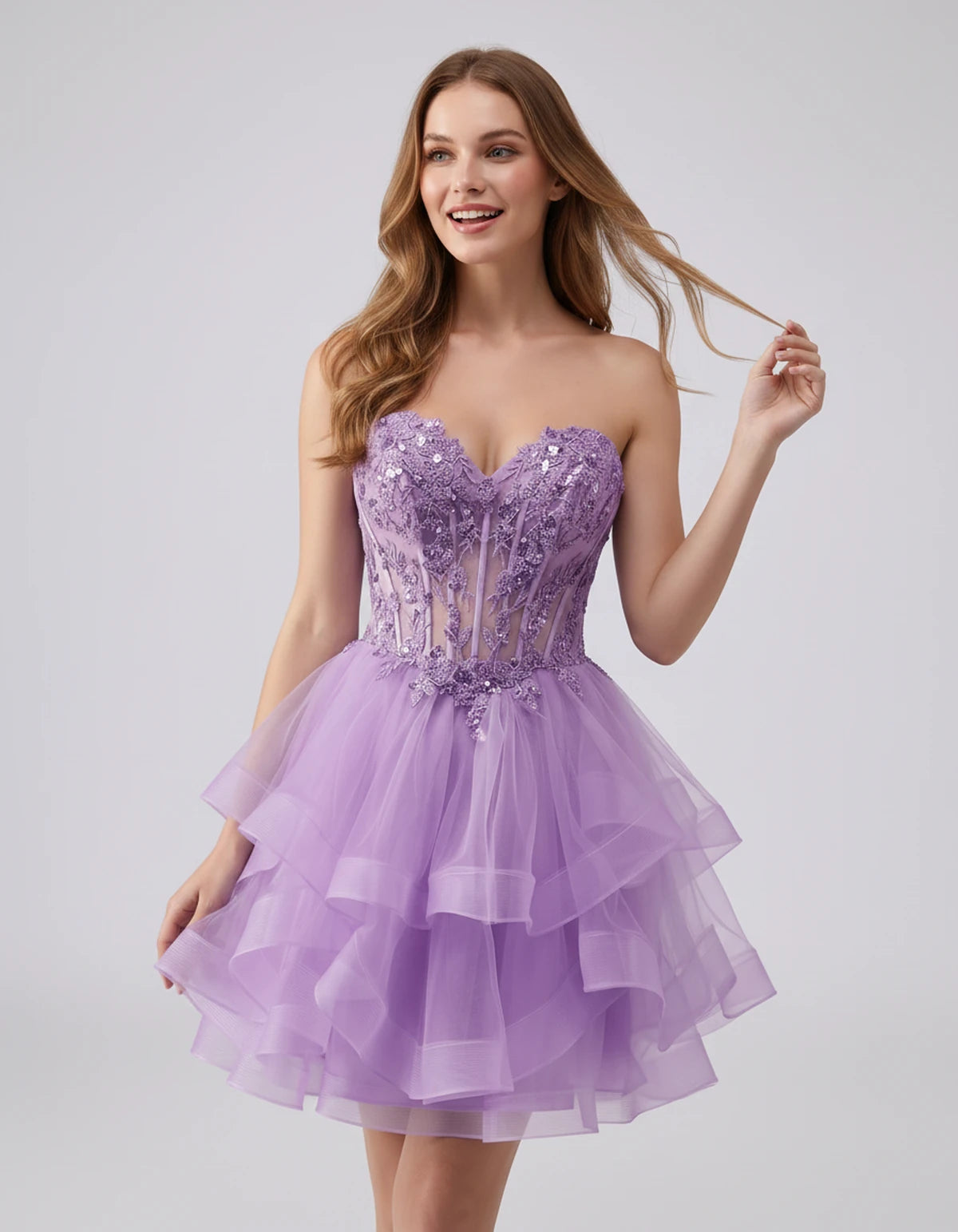 Cerelia Midi Dresses — Lavender | SKU: SD-73258-lavender-2,SD-73258-lavender-4,SD-73258-lavender-6,SD-73258-lavender-8,SD-73258-lavender-10,SD-73258-lavender-12,SD-73258-lavender-14,SD-73258-lavender-14W,SD-73258-lavender-16,SD-73258-lavender-16W,SD-73258-lavender-18W,SD-73258-lavender-20W