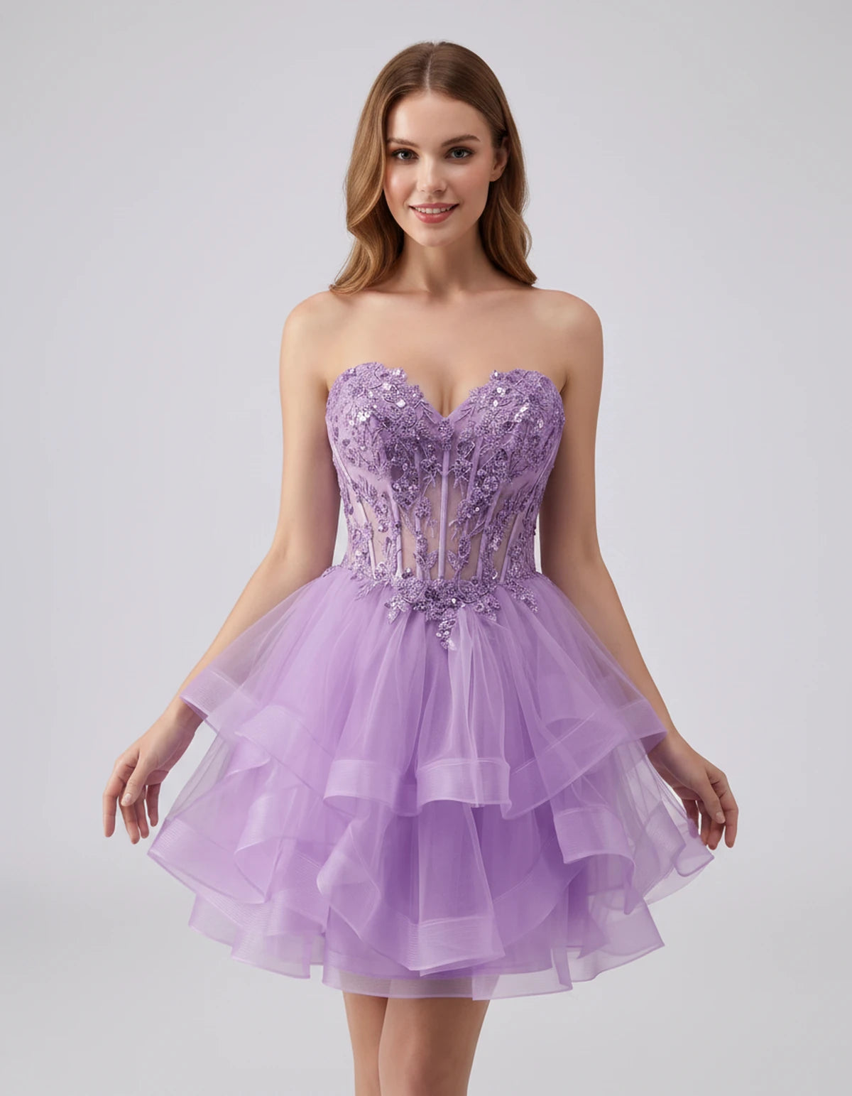 Cerelia Midi Dresses — Lavender | SKU: SD-73258-lavender-2,SD-73258-lavender-4,SD-73258-lavender-6,SD-73258-lavender-8,SD-73258-lavender-10,SD-73258-lavender-12,SD-73258-lavender-14,SD-73258-lavender-14W,SD-73258-lavender-16,SD-73258-lavender-16W,SD-73258-lavender-18W,SD-73258-lavender-20W