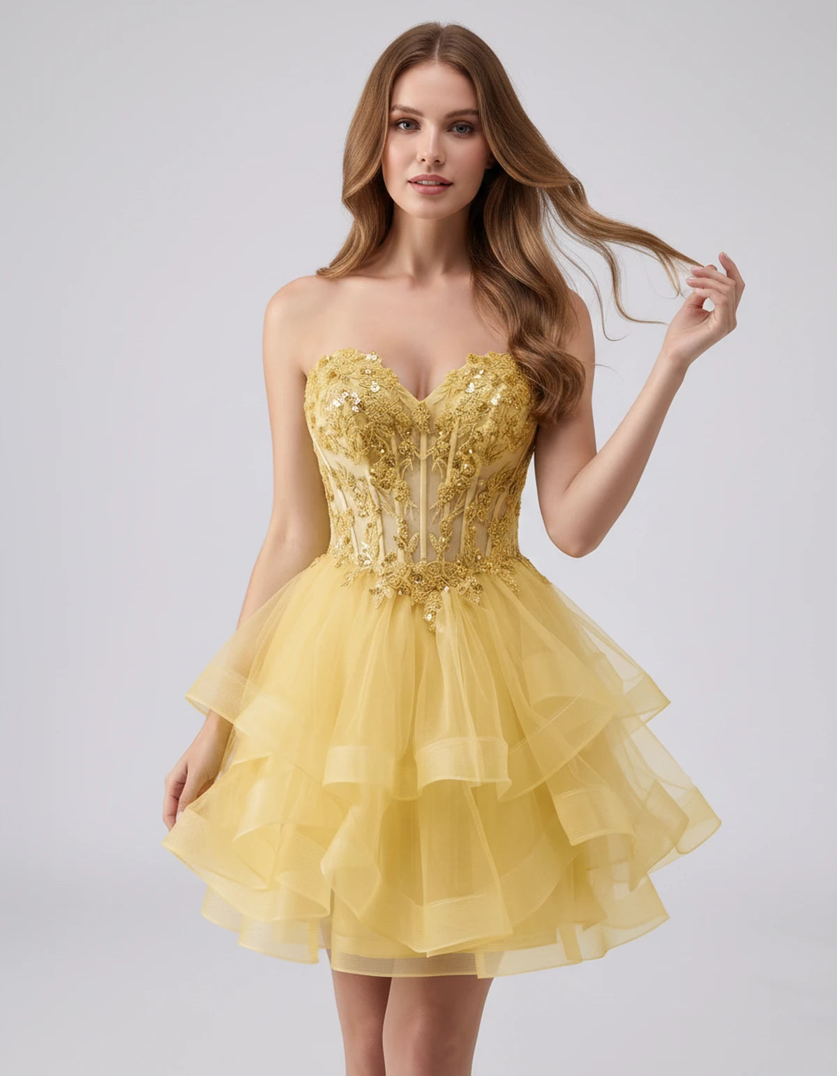 Cerelia Midi Dresses — Light Yellow | SKU: SD-73258-lightyellow-2,SD-73258-lightyellow-4,SD-73258-lightyellow-6,SD-73258-lightyellow-8,SD-73258-lightyellow-10,SD-73258-lightyellow-12,SD-73258-lightyellow-14,SD-73258-lightyellow-14W,SD-73258-lightyellow-16,SD-73258-lightyellow-16W,SD-73258-lightyellow-18W,SD-73258-lightyellow-20W