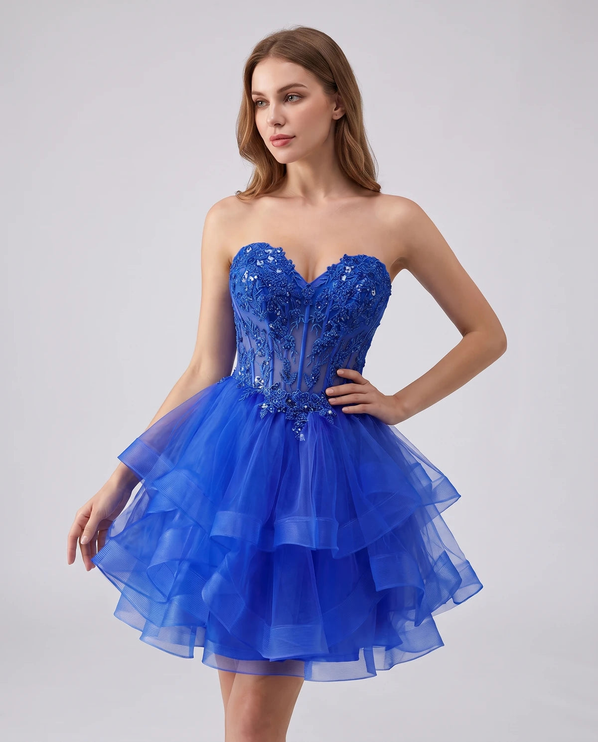Cerelia Midi Dresses — Royal Blue