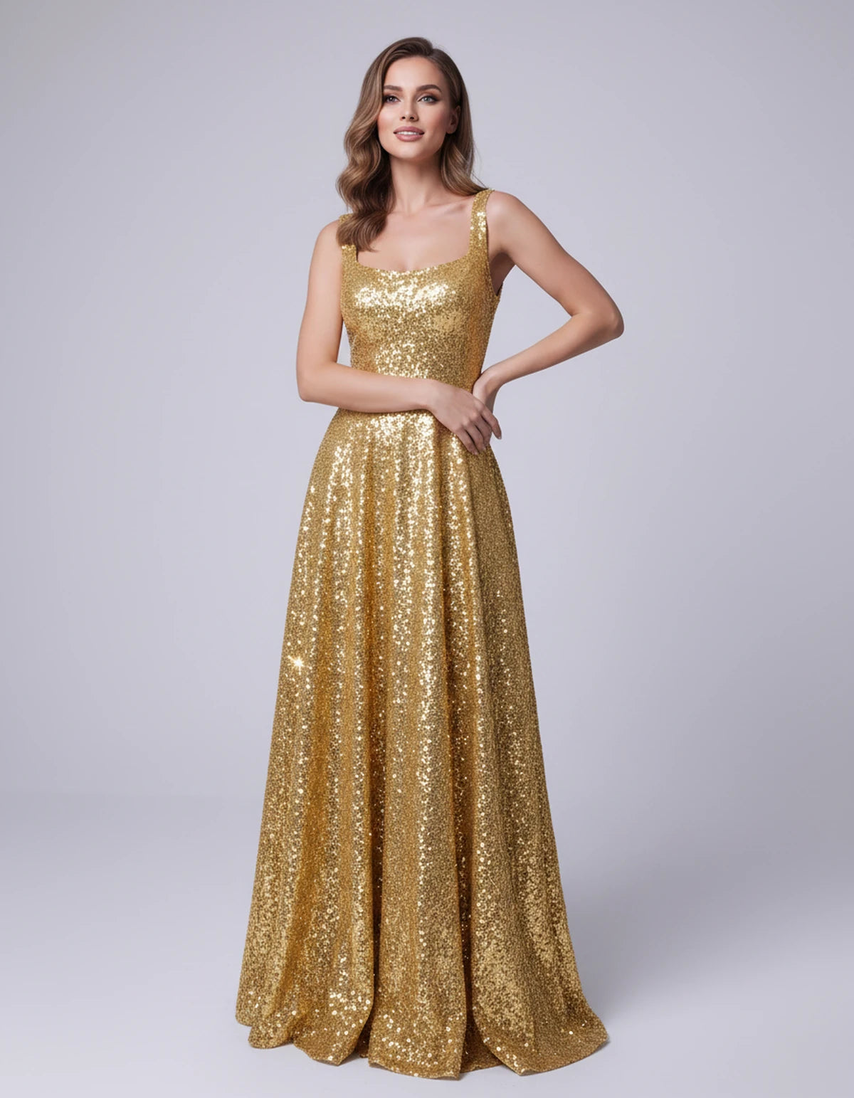 Cerise Maxi Dress — Gold | SKU: SD-37869-gold-2,SD-37869-gold-4,SD-37869-gold-6,SD-37869-gold-8,SD-37869-gold-10,SD-37869-gold-12,SD-37869-gold-14,SD-37869-gold-16,SD-37869-gold-16W,SD-37869-gold-18W,SD-37869-gold-20W