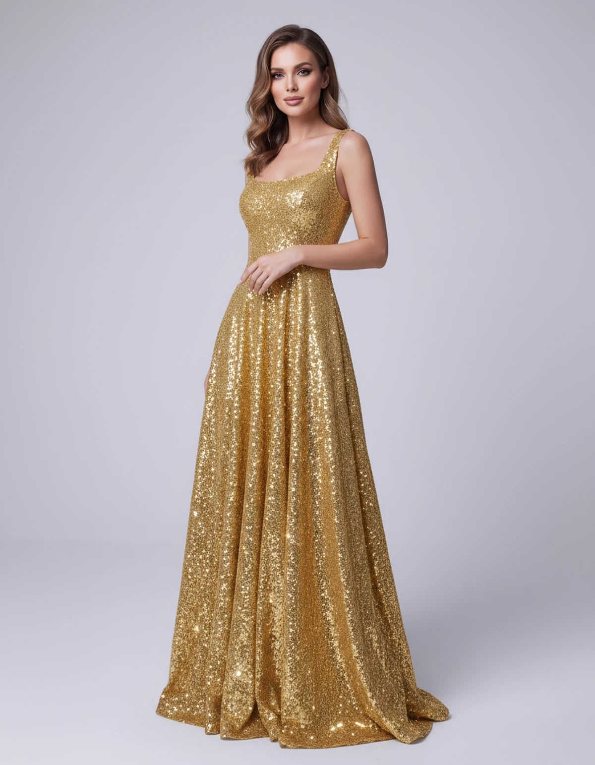 Cerise Maxi Dress — Gold | SKU: SD-37869-gold-2,SD-37869-gold-4,SD-37869-gold-6,SD-37869-gold-8,SD-37869-gold-10,SD-37869-gold-12,SD-37869-gold-14,SD-37869-gold-16,SD-37869-gold-16W,SD-37869-gold-18W,SD-37869-gold-20W