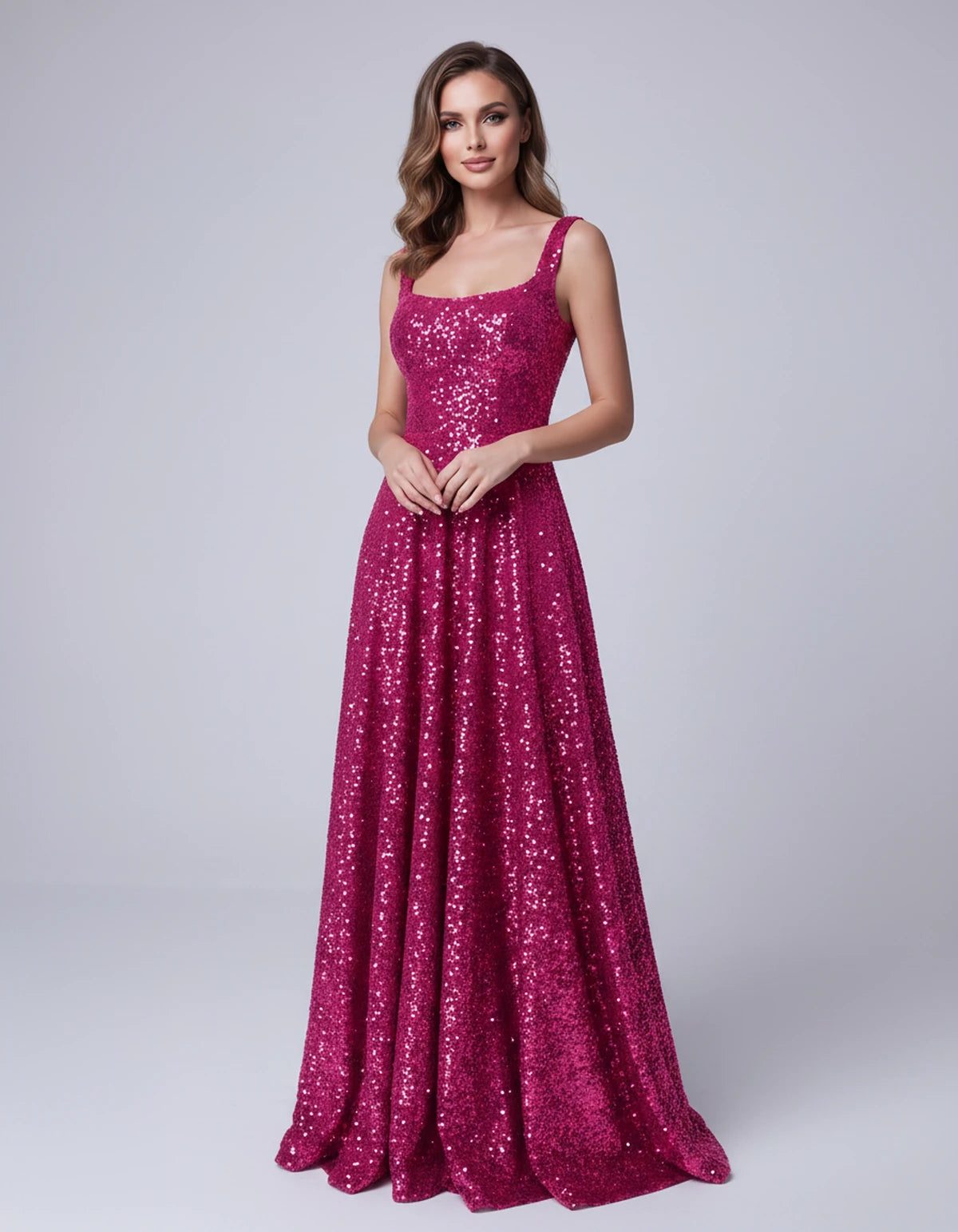 Cerise Maxi Dress — Hot Pink | SKU: SD-37869-hotpink-2,SD-37869-hotpink-4,SD-37869-hotpink-6,SD-37869-hotpink-8,SD-37869-hotpink-10,SD-37869-hotpink-12,SD-37869-hotpink-14,SD-37869-hotpink-16,SD-37869-hotpink-16W,SD-37869-hotpink-18W,SD-37869-hotpink-20W