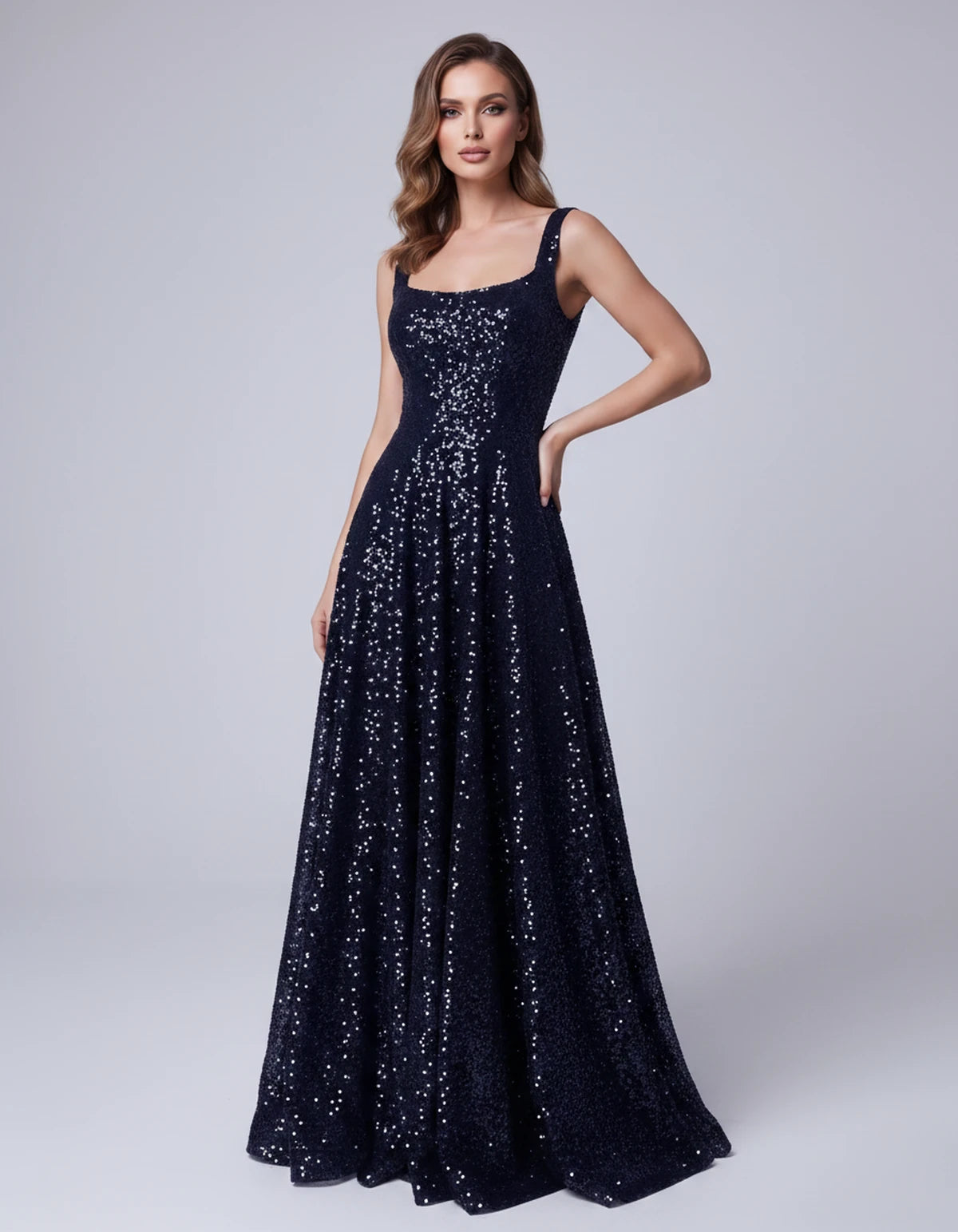 Cerise Maxi Dress — Navy Blue | SKU: SD-37869-navyblue-2,SD-37869-navyblue-4,SD-37869-navyblue-6,SD-37869-navyblue-8,SD-37869-navyblue-10,SD-37869-navyblue-12,SD-37869-navyblue-14,SD-37869-navyblue-16,SD-37869-navyblue-16W,SD-37869-navyblue-18W,SD-37869-navyblue-20W