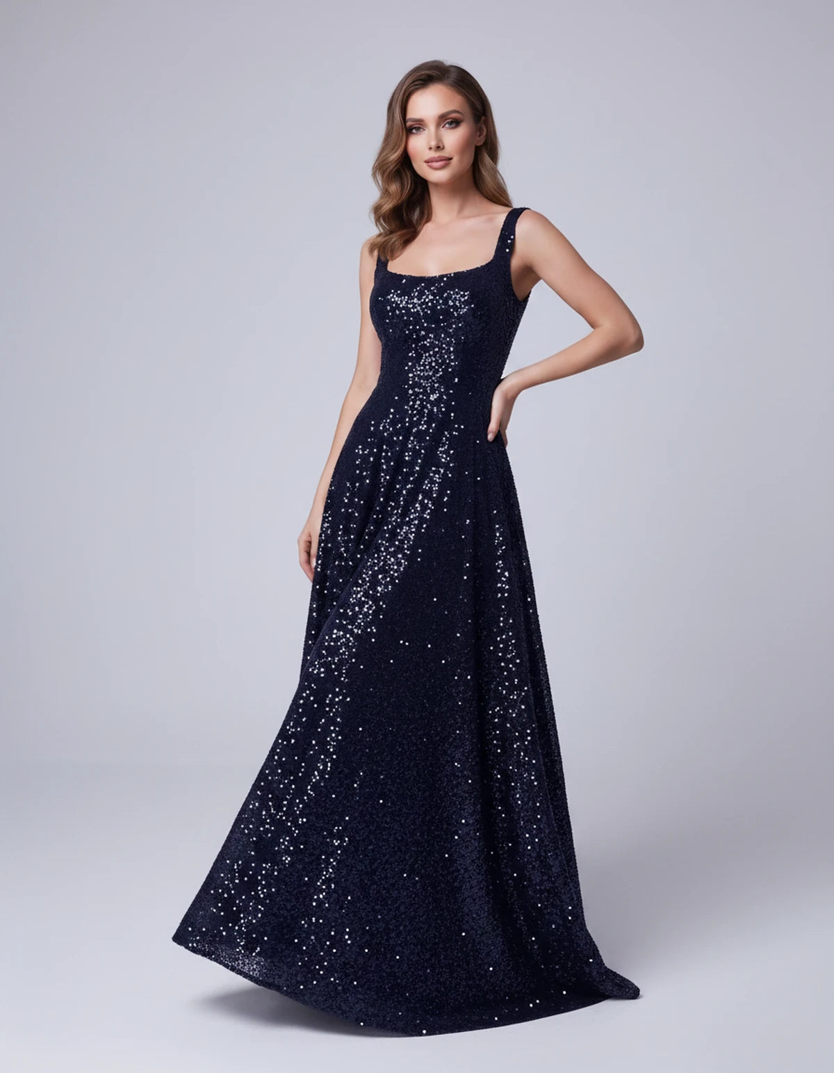 Cerise Maxi Dress — Navy Blue | SKU: SD-37869-navyblue-2,SD-37869-navyblue-4,SD-37869-navyblue-6,SD-37869-navyblue-8,SD-37869-navyblue-10,SD-37869-navyblue-12,SD-37869-navyblue-14,SD-37869-navyblue-16,SD-37869-navyblue-16W,SD-37869-navyblue-18W,SD-37869-navyblue-20W