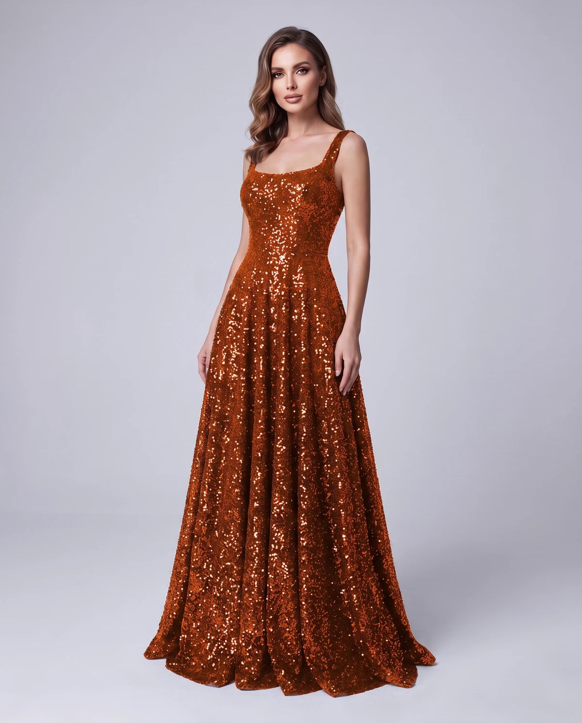 Cerise Maxi Dress — Orange