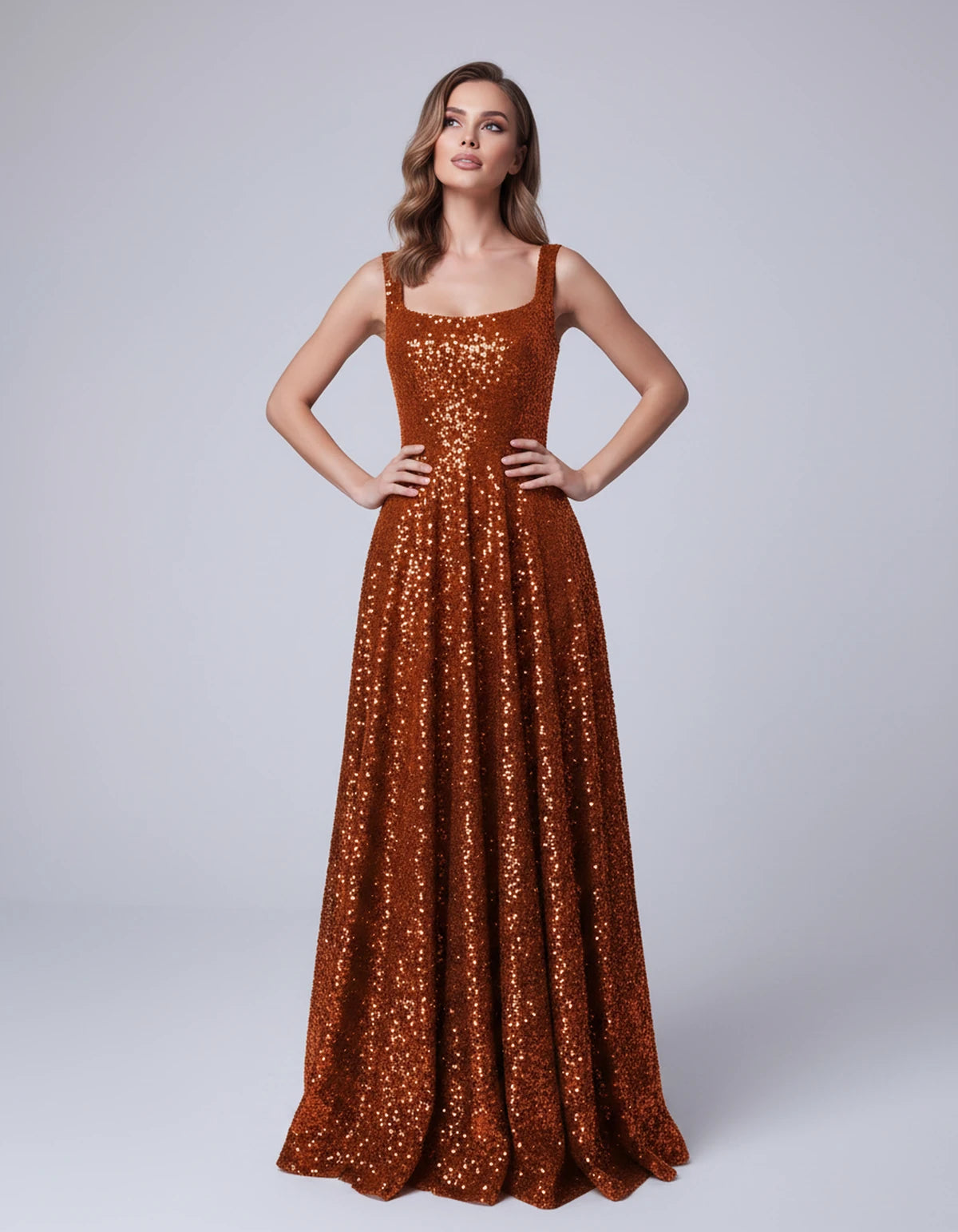 Cerise Maxi Dress — Orange | SKU: SD-37869-orange-2,SD-37869-orange-4,SD-37869-orange-6,SD-37869-orange-8,SD-37869-orange-10,SD-37869-orange-12,SD-37869-orange-14,SD-37869-orange-16,SD-37869-orange-16W,SD-37869-orange-18W,SD-37869-orange-20W